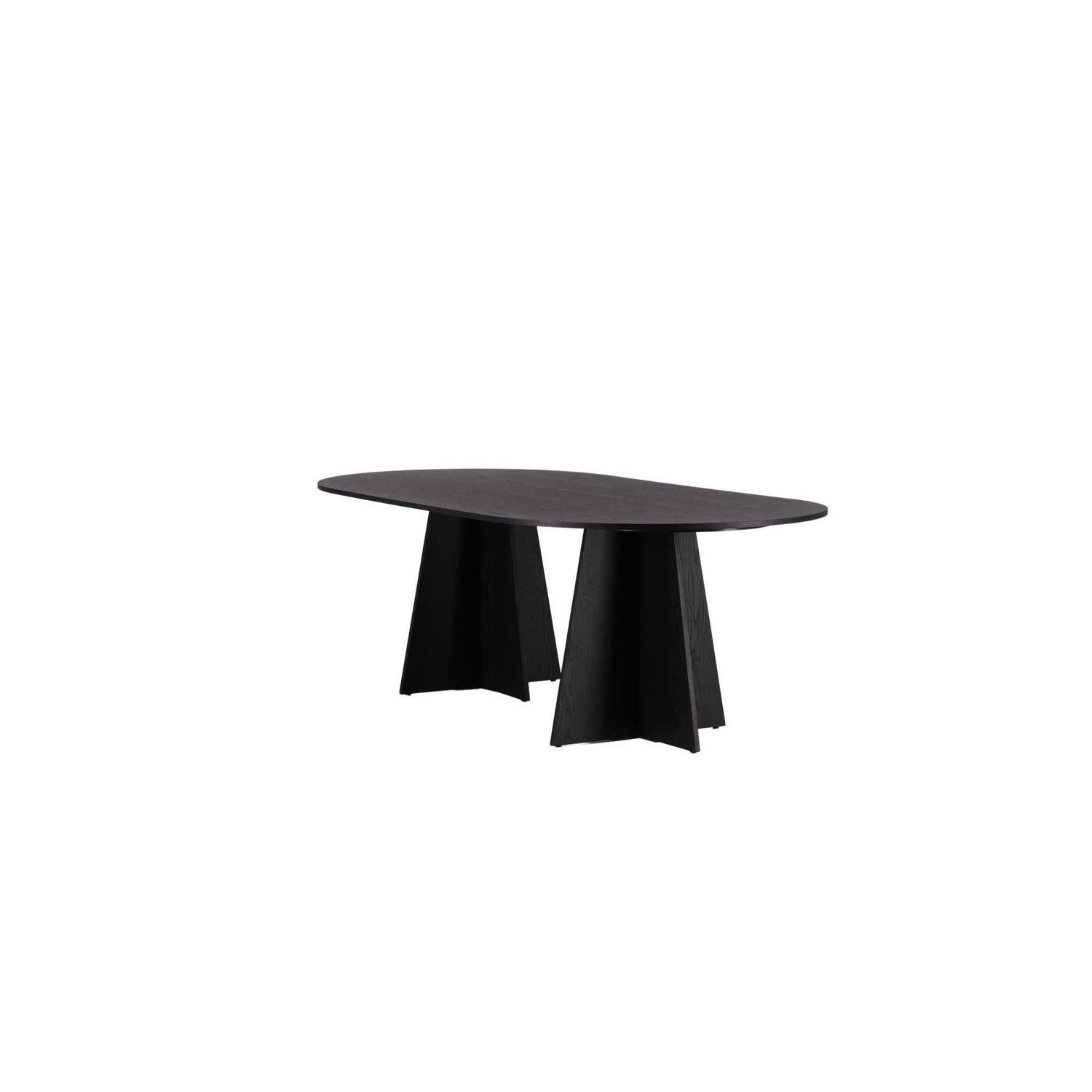 Esstisch Bootcut 230*115cm - Schwarz-Esstische Oval-Venture Home-le canapé