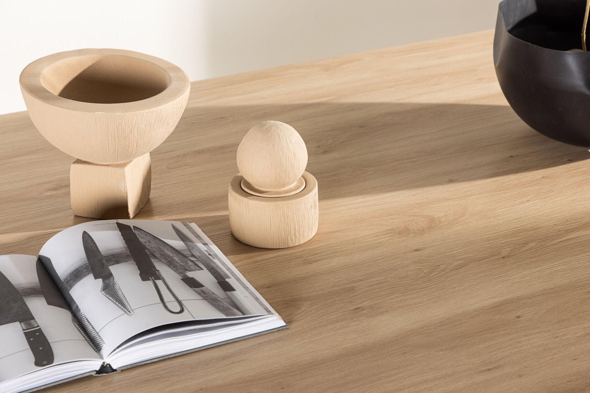 Esstisch Bootcut 230*115cm - Whitewash-Esstisch Oval-Venture Home-le canapé