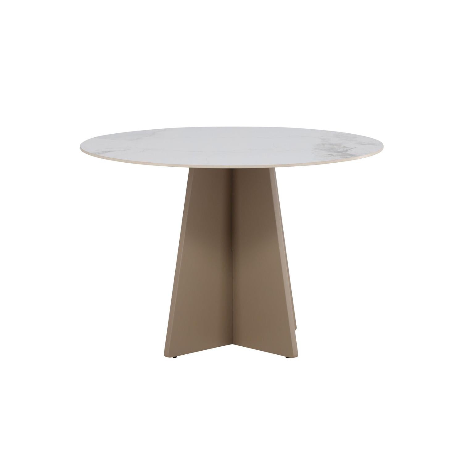 Esstisch Bootcut Ø110cm mit Sinterstein - Marmoroptik-Esstisch Rund-Venture Home-le canapé