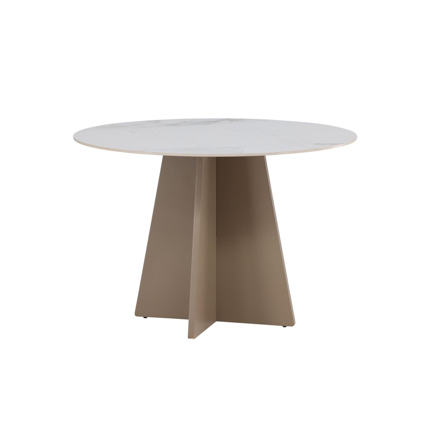 Esstisch Bootcut Ø110cm mit Sinterstein - Marmoroptik-Esstische Rund-Venture Home-le canapé