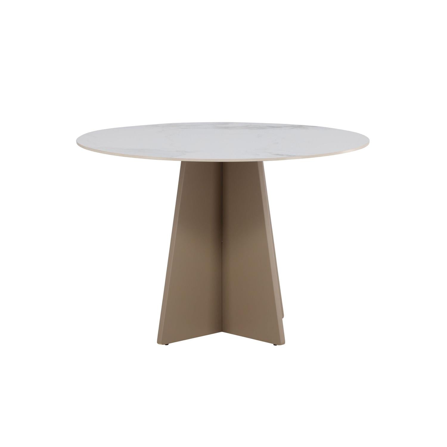 Esstisch Bootcut Ø110cm mit Sinterstein - Marmoroptik-Esstische Rund-Venture Home-le canapé