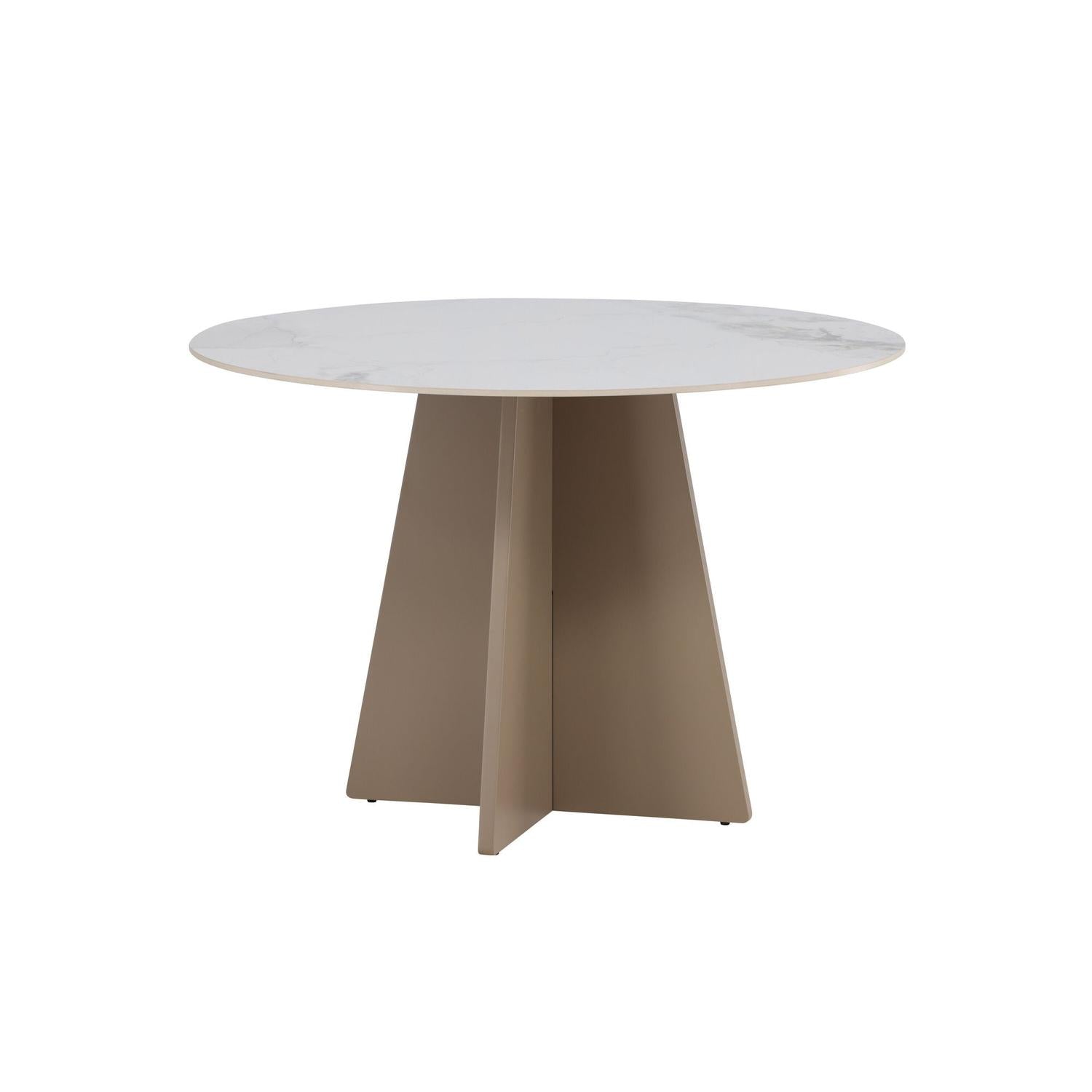 Esstisch Bootcut Ø110cm mit Sinterstein - Marmoroptik-Esstische Rund-Venture Home-le canapé