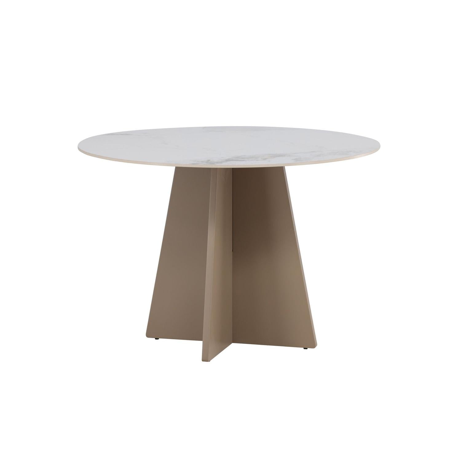 Esstisch Bootcut Ø110cm mit Sinterstein - Marmoroptik-Esstische Rund-Venture Home-le canapé