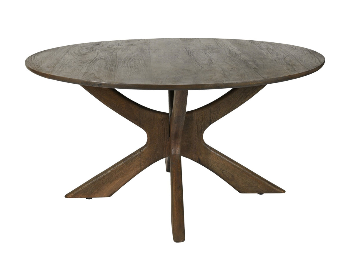 Esstisch Brix Montreaux Ø150cm aus Massivholz - Braun-Esstische Rund-Livingfurn-le canapé