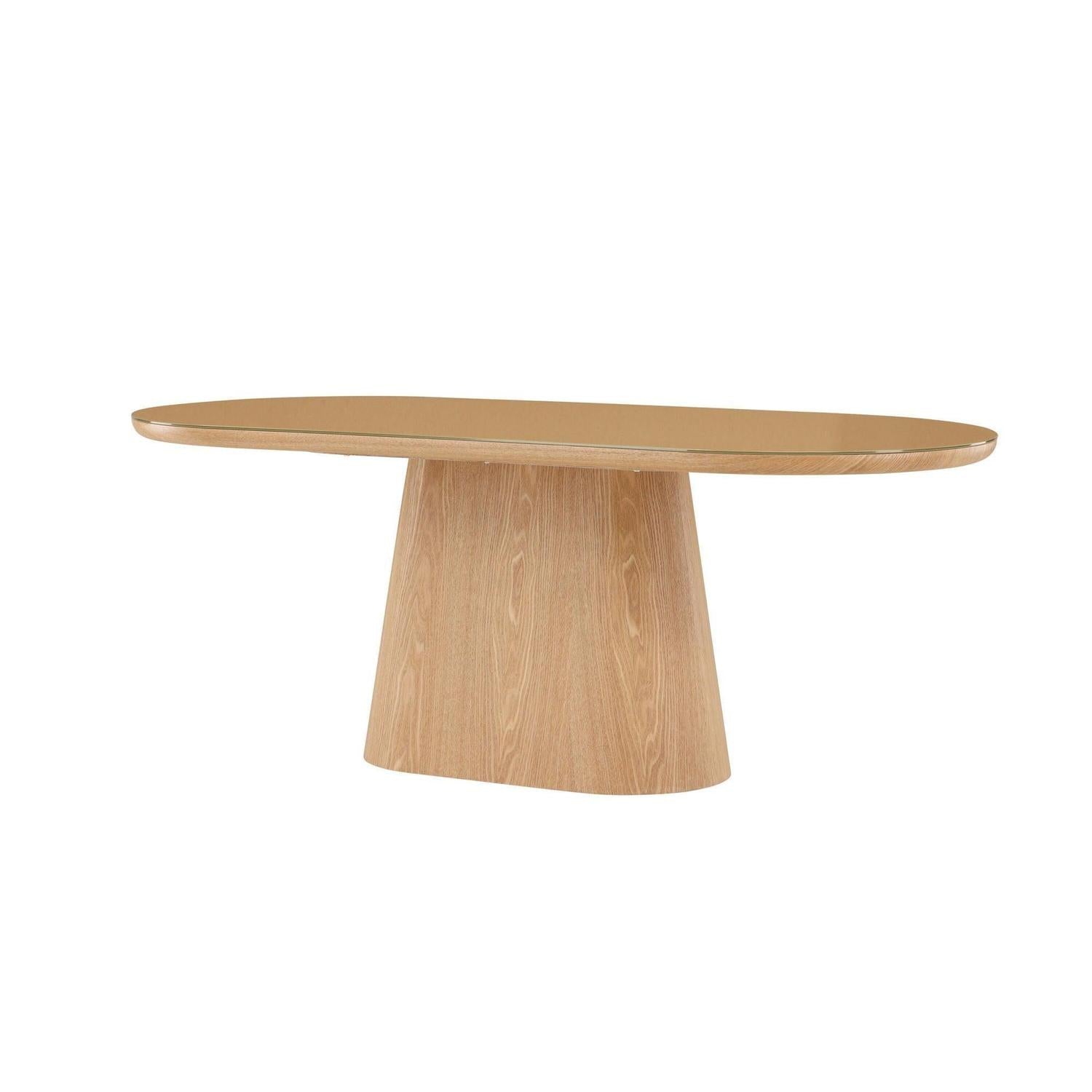 Esstisch Castor Oval 200x90cm - Natur-Esstische Oval-Venture Home-le canapé