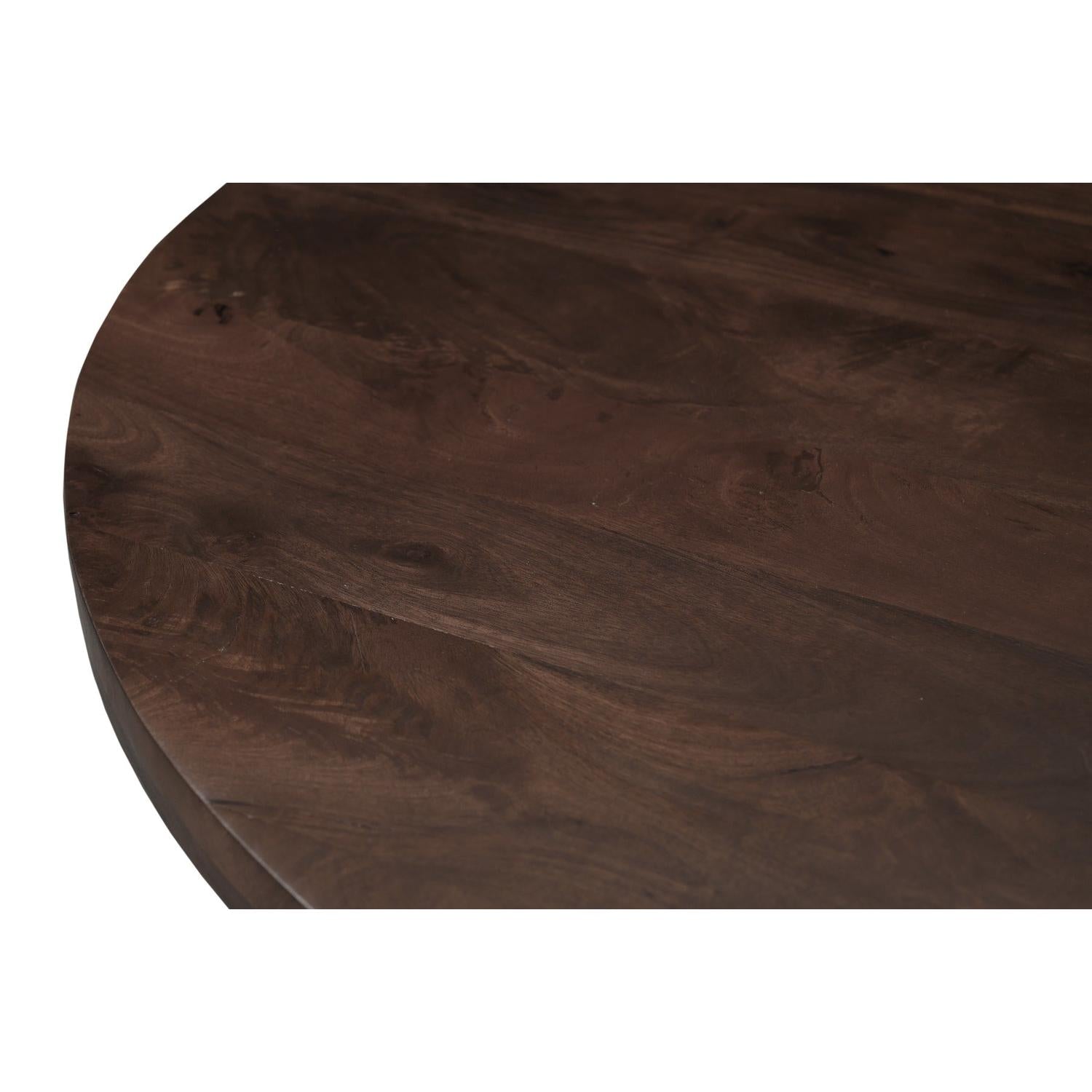 Esstisch Clubs Ø130cm - Dunkelbraun-Esstische Rund-Livingfurn-le canapé
