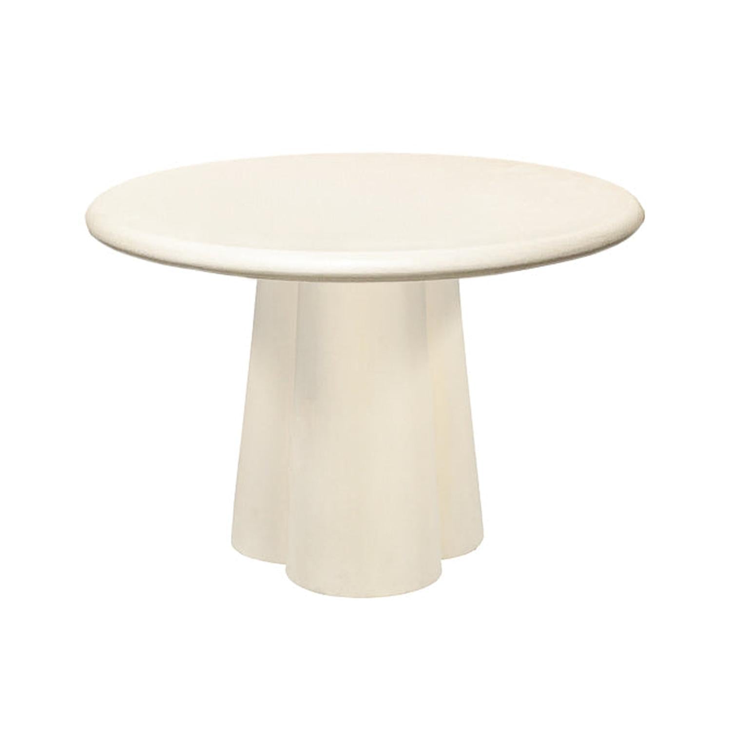 Esstisch Clubs Sandy Ø130cm in Betonoptik - Beige-Esstisch Rund-Livingfurn-le canapé