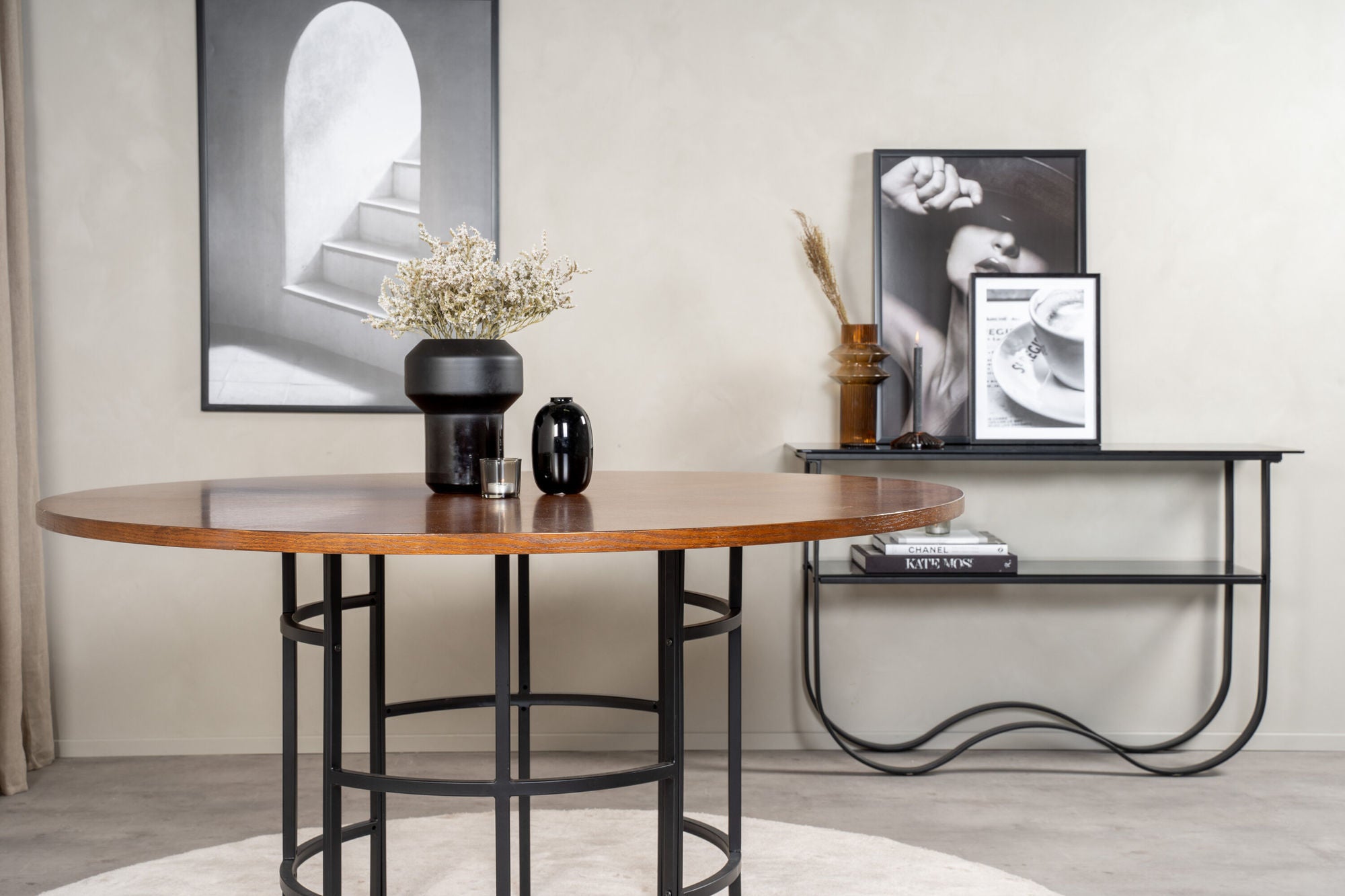 Esstisch Copenhagen Ø140cm - Braun-Esstische Rund-Venture Home-le canapé