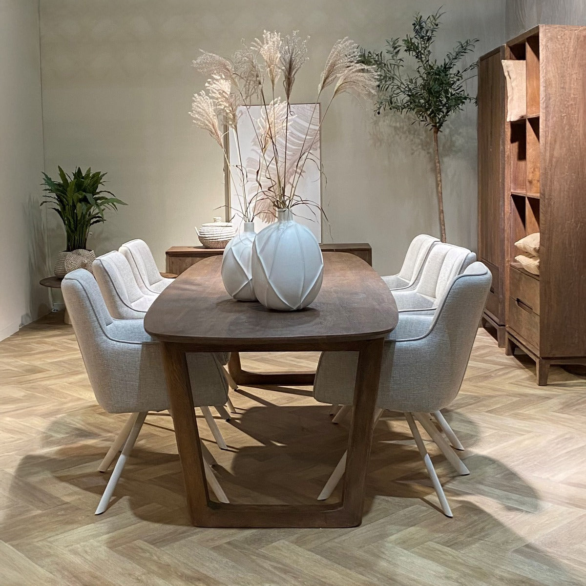 Esstisch Cortez aus Mangoholz 270cm - Dunkelbraun-Esstische Rechteckig-Livingfurn-le canapé