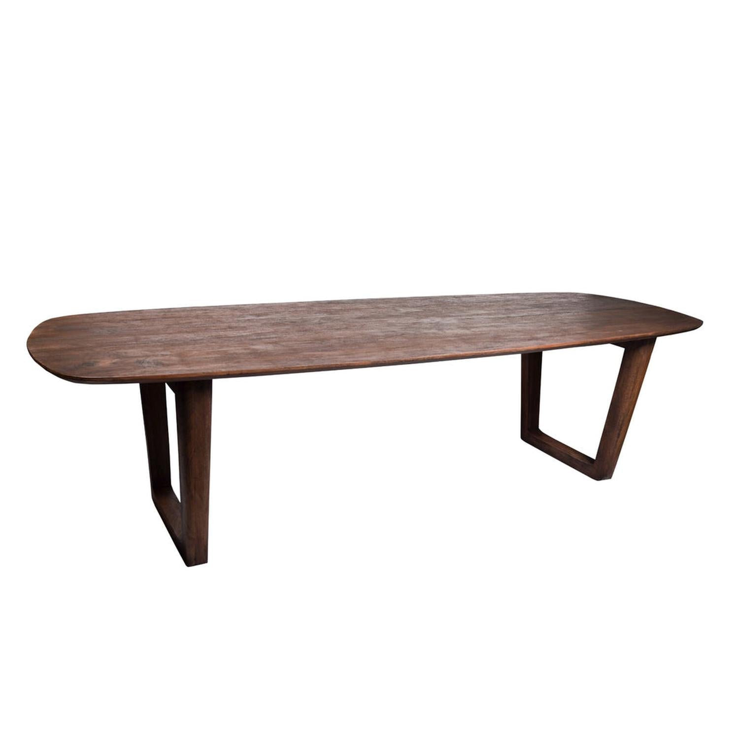 Esstisch Cortez aus Mangoholz 270cm - Dunkelbraun-Esstische Rechteckig-Livingfurn-le canapé