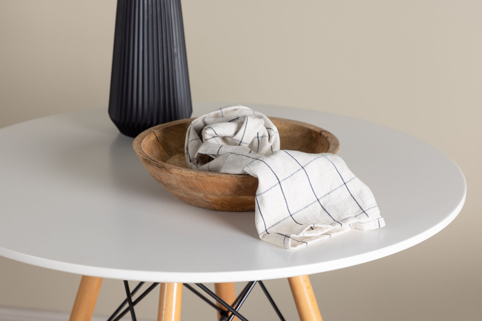 Esstisch Danburi Ø60cm - Weiß-Esstische Rund-Venture Home-le canapé