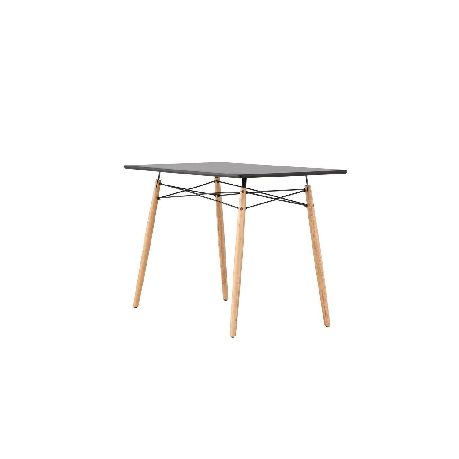 Esstisch Danburi Rechteckig 120*60cm - Schwarz-Esstische Rechteckig-Venture Home-le canapé