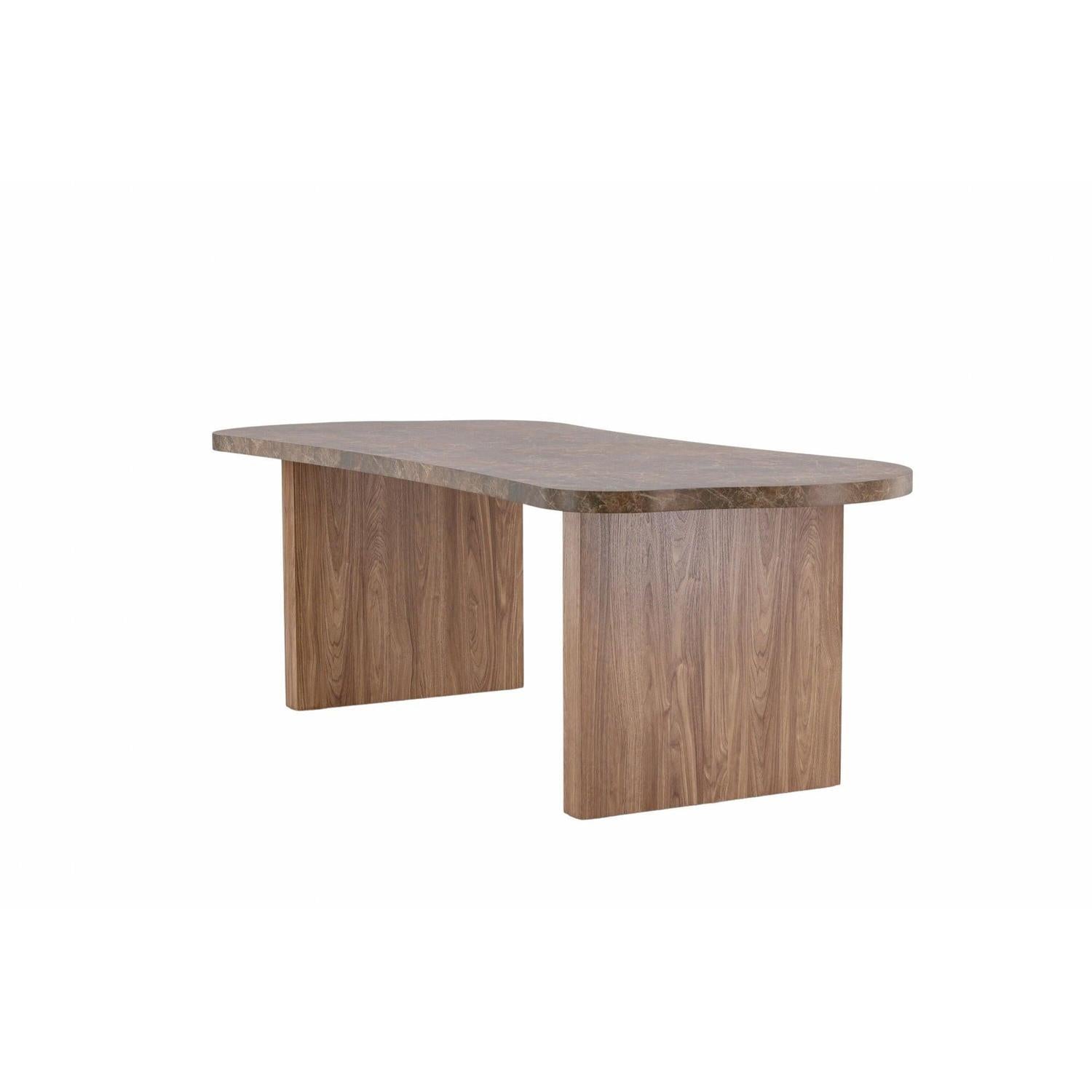 Esstisch Eleonora 230cm - Braun / Marmoroptik-Esstisch Oval-Vind-le canapé