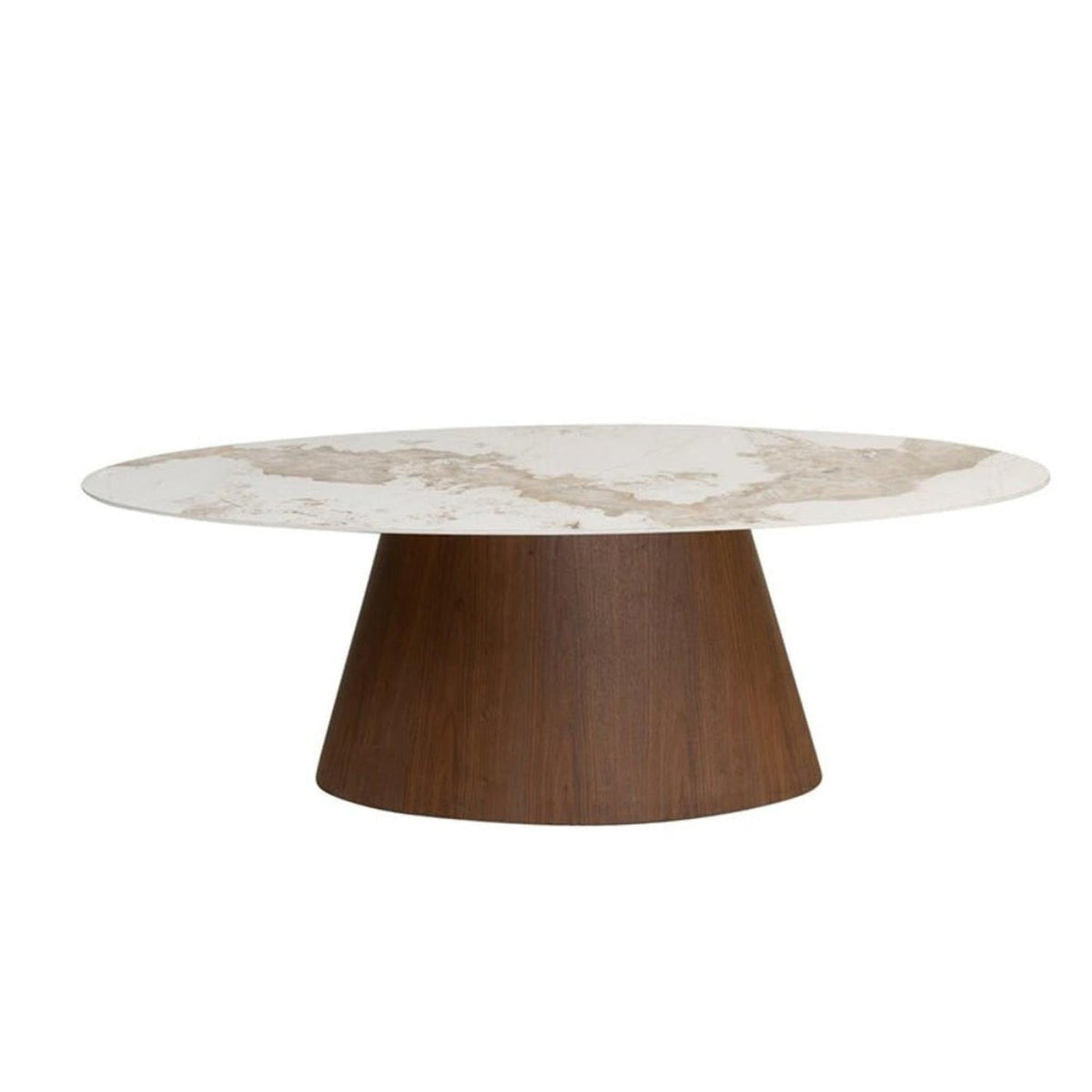 Esstisch Ellipse 220*110cm aus Keramik - Marmor-Esstische Oval-Pole to Pole-le canapé