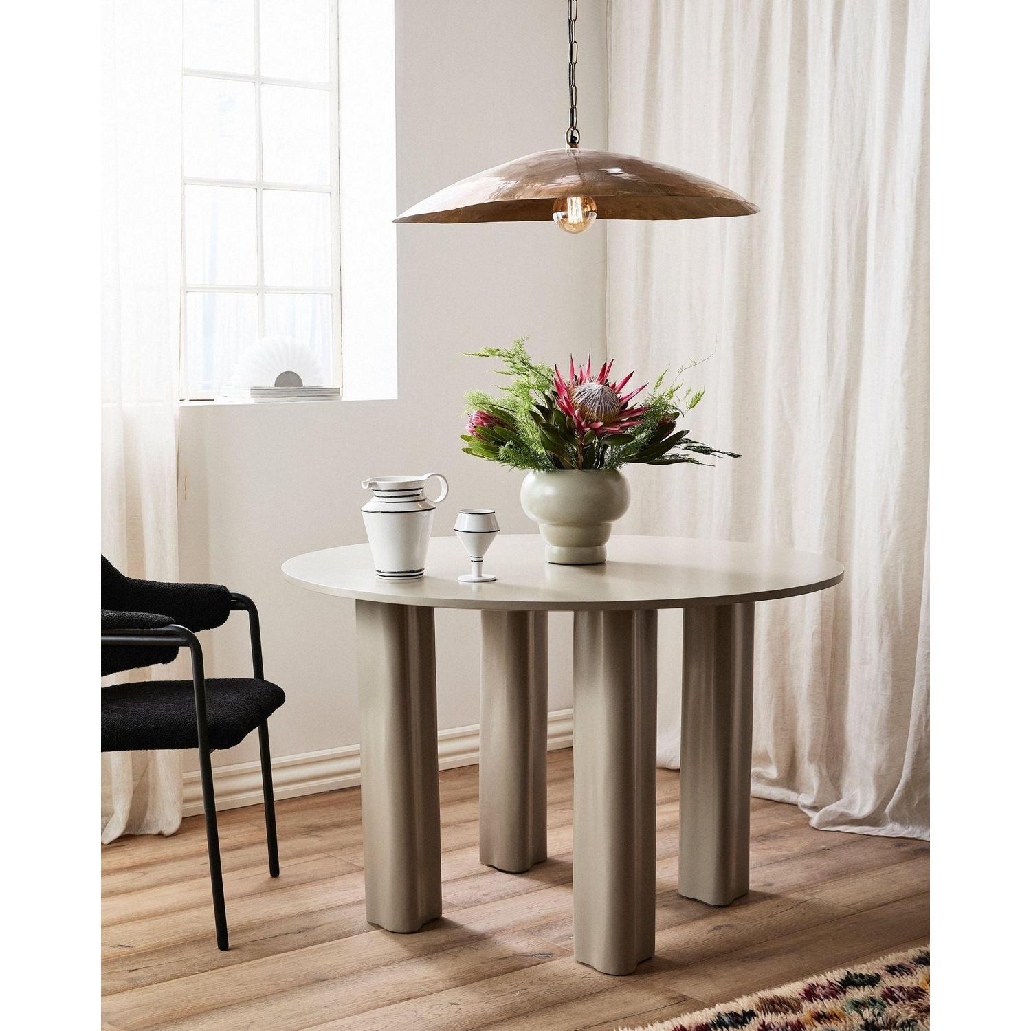 Esstisch ENVO Ø120cm - Beige-Esstische Rund-Nordal A/S-le canapé