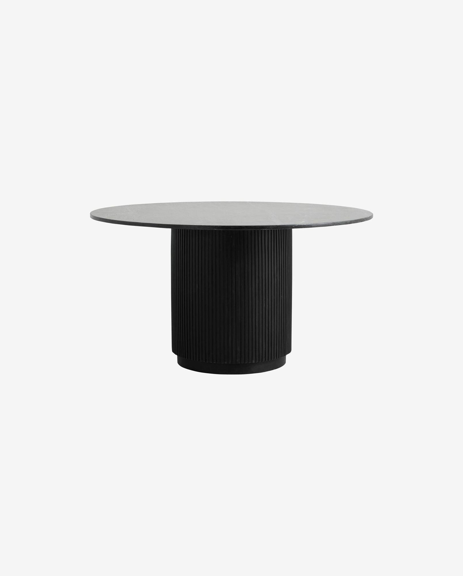 Esstisch ERIE Ø140cm aus Marmor – Schwarz-Esstische Rund-Nordal A/S-le canapé