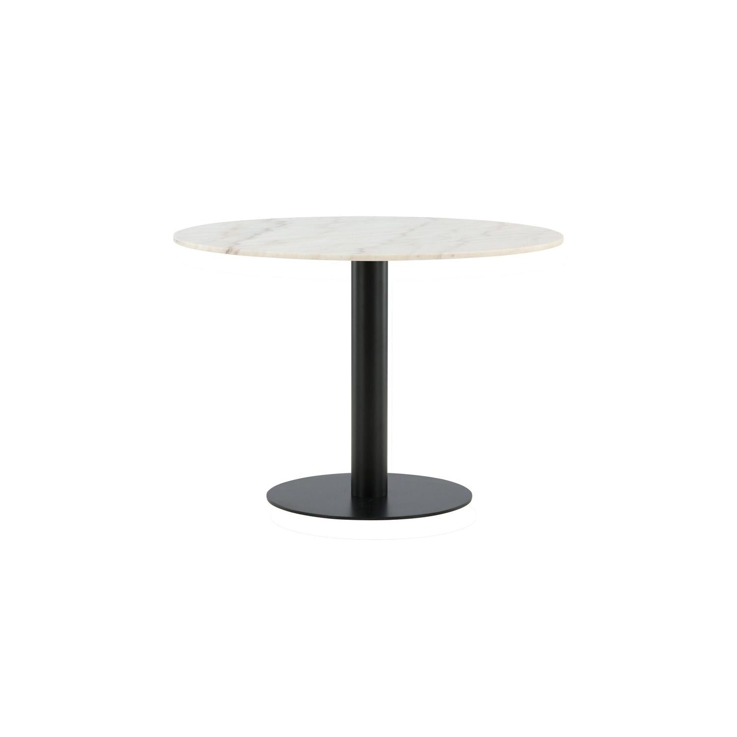 Esstisch Estelle Ø106cm - Weiß Marmor-Esstisch Rund-Venture Home-le canapé