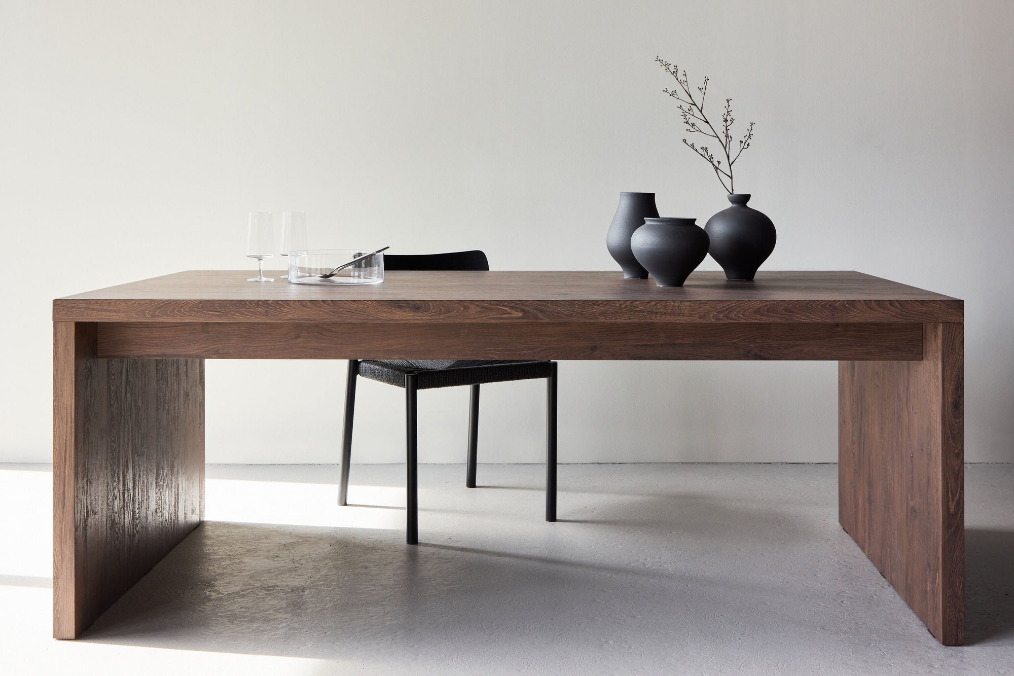 Esstisch Evone 200cm - Dunkelbraun-Esstische Rechteckig-Venture Home-le canapé