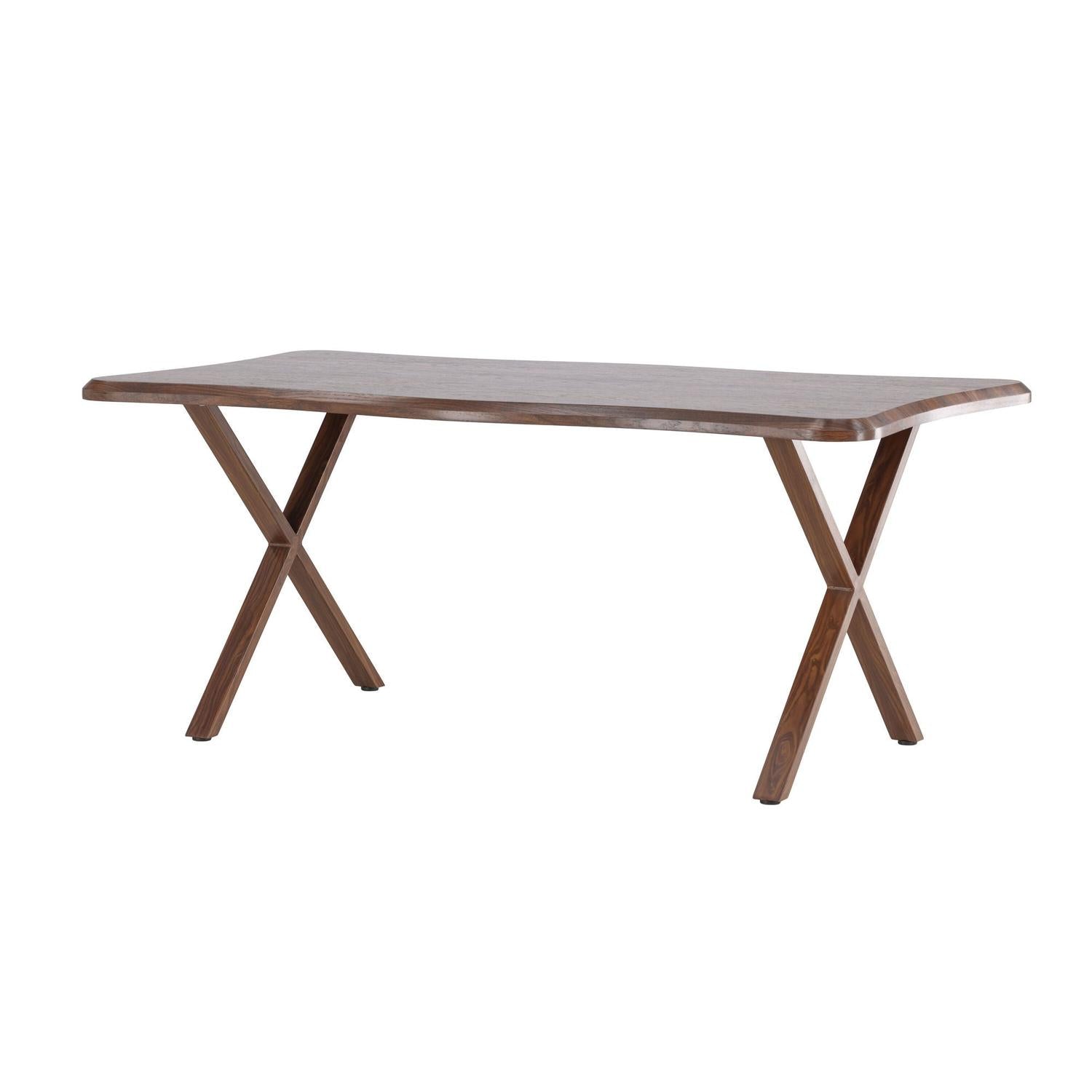 Esstisch Fiona 180*90cm - Braun-Essgruppe Rechteckig-Venture Home-le canapé