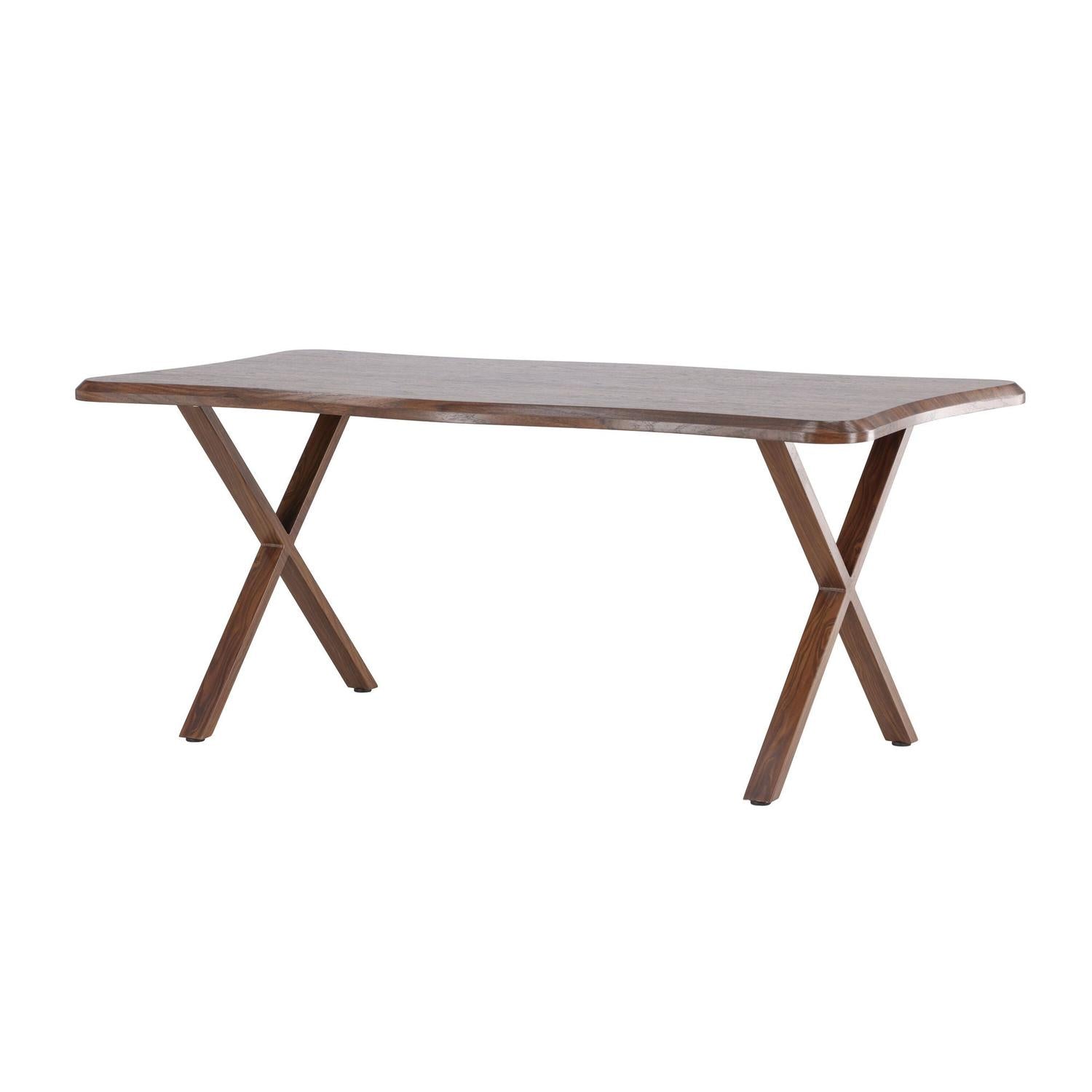 Esstisch Fiona 180*90cm - Braun-Essgruppe Rechteckig-Venture Home-le canapé