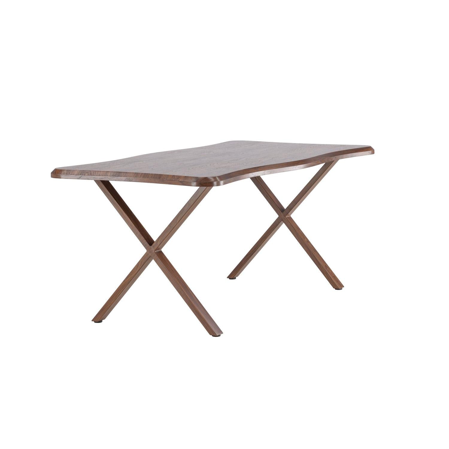Esstisch Fiona 180*90cm - Braun-Essgruppe Rechteckig-Venture Home-le canapé
