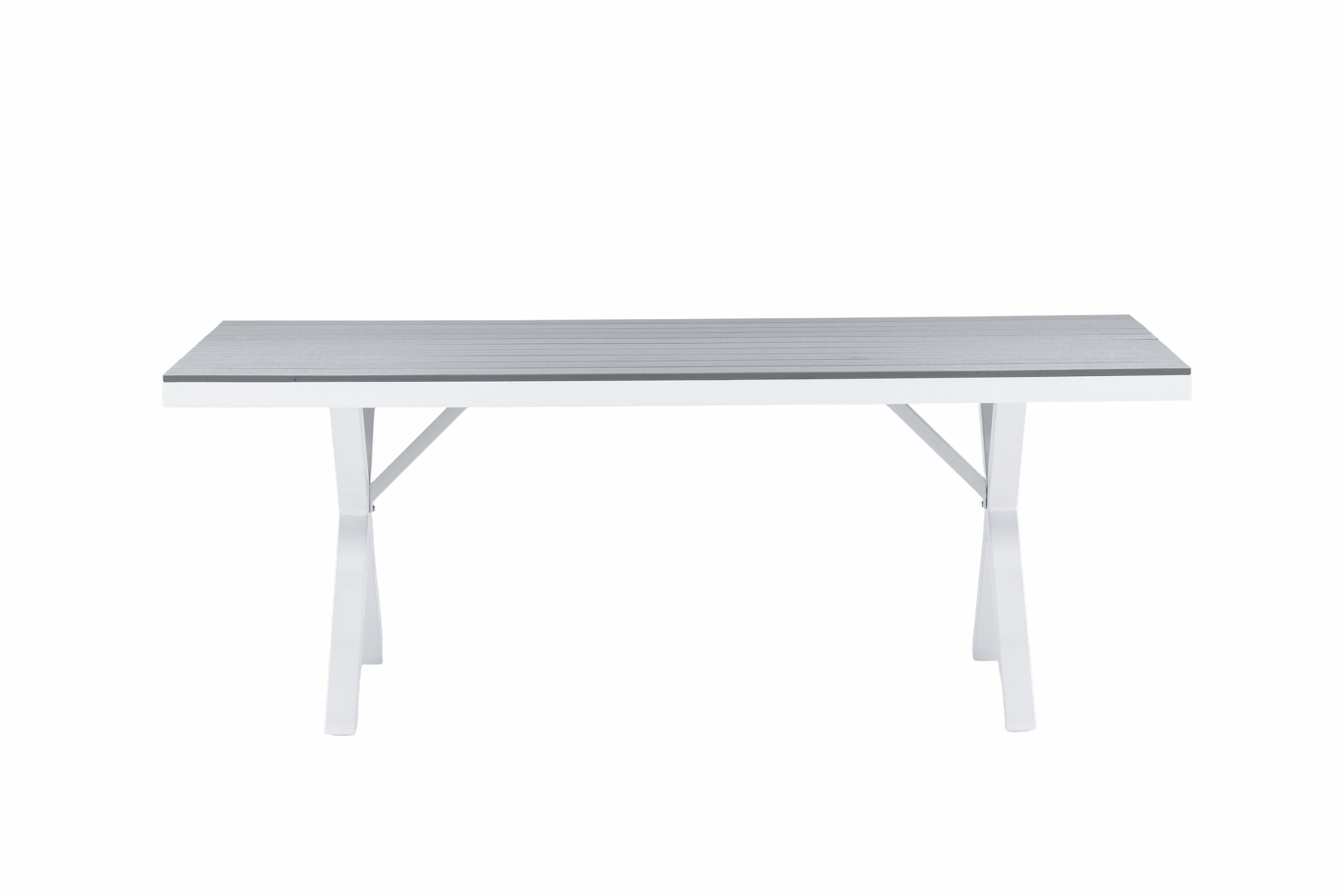 Esstisch Garcia 200cm aus Metall - Grau-Esstische Outdoor-Venture Home-le canapé
