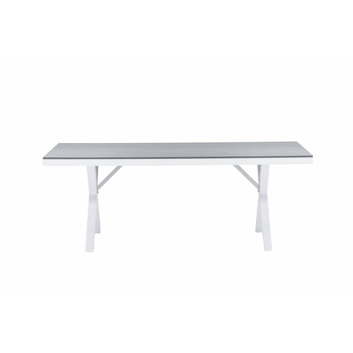 Esstisch Garcia 200cm aus Metall - Grau-Esstische Outdoor-Venture Home-le canapé