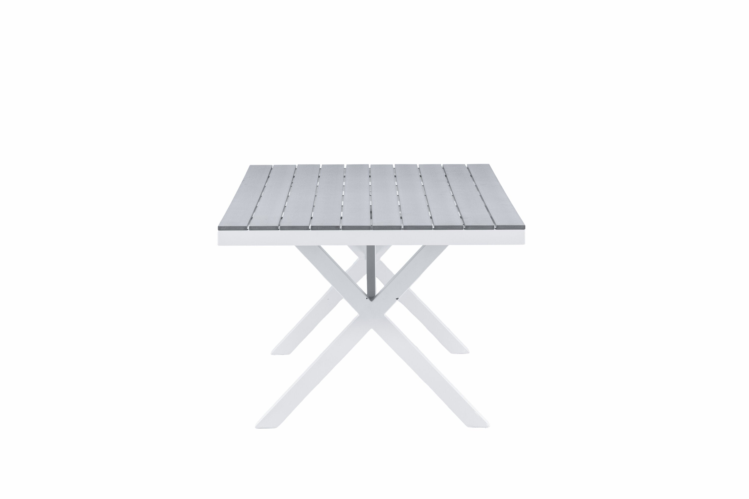 Esstisch Garcia 200cm aus Metall - Grau-Esstische Outdoor-Venture Home-le canapé