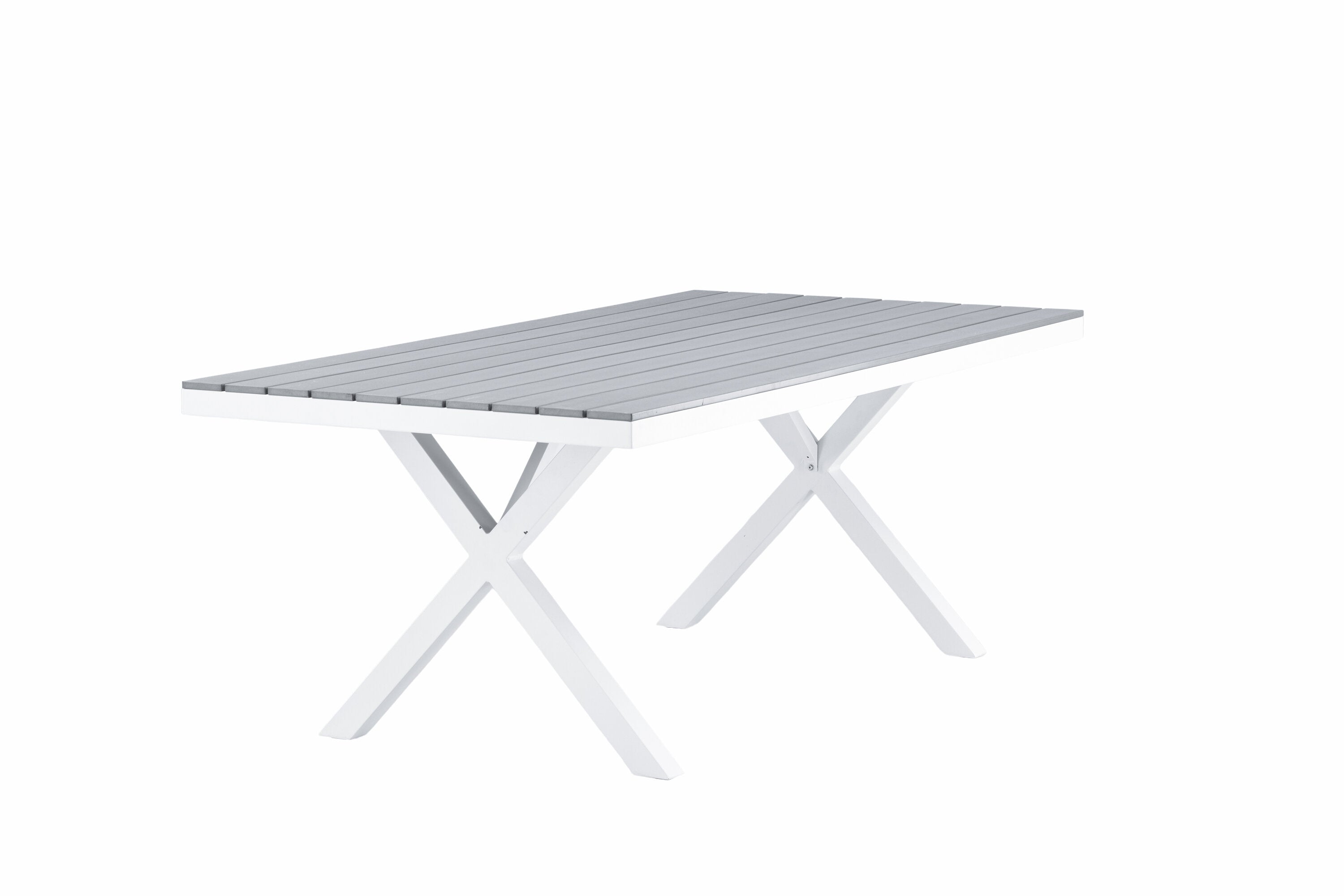 Esstisch Garcia 200cm aus Metall - Grau-Esstische Outdoor-Venture Home-le canapé