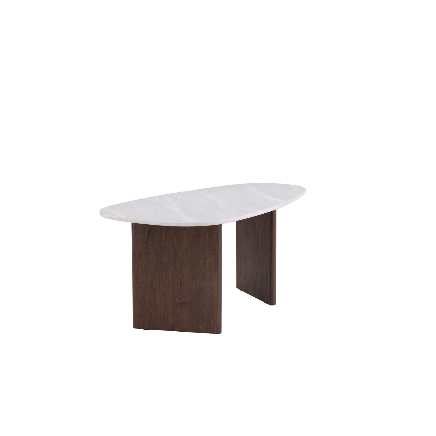 Esstisch Grönvik Oval 180*90cm - Mokka & Betonoptik-Esstisch Oval-Venture Home-le canapé