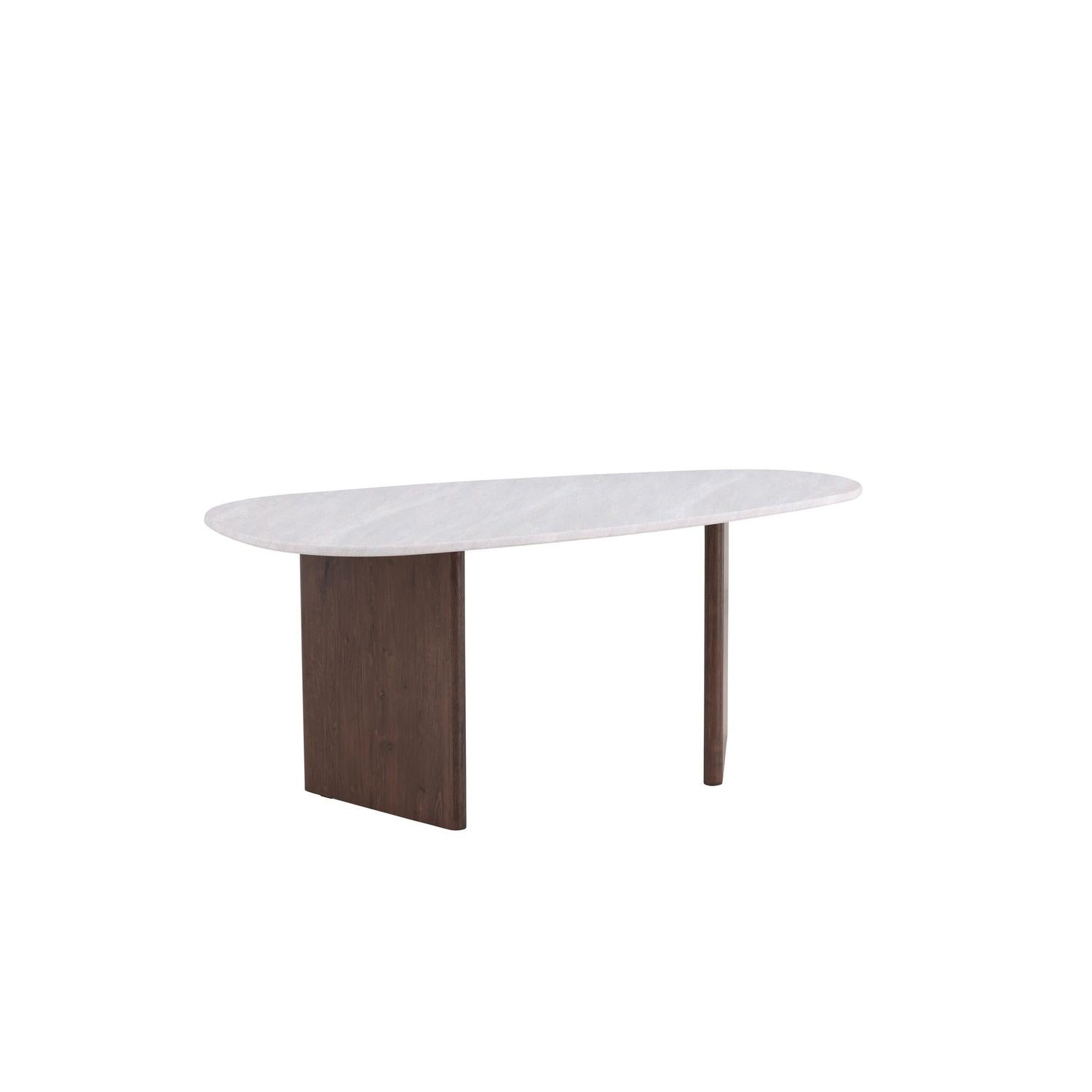 Esstisch Grönvik Oval 180*90cm - Mokka & Betonoptik-Esstisch Oval-Venture Home-le canapé
