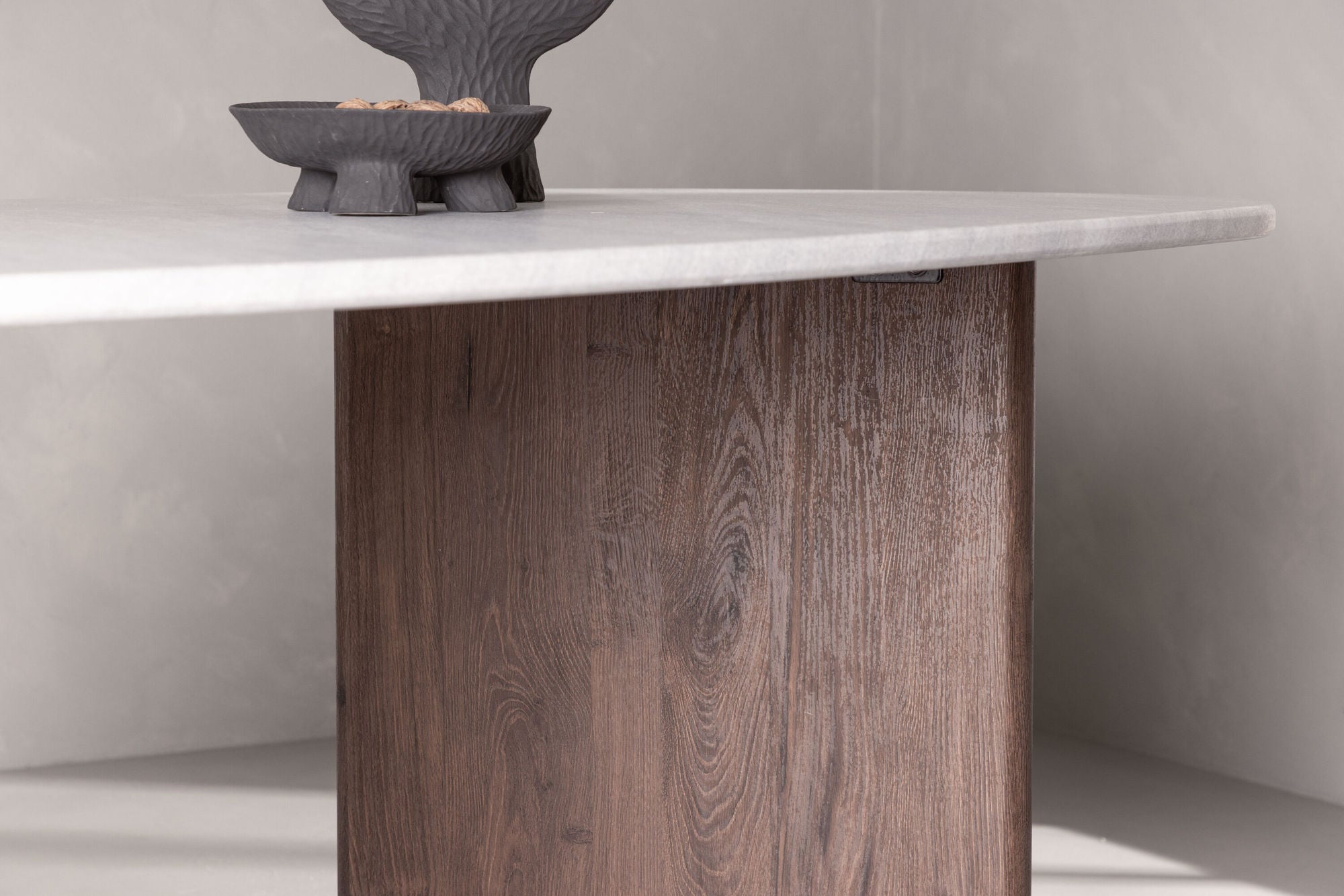 Esstisch Grönvik Oval 180*90cm - Mokka & Betonoptik-Esstisch Oval-Venture Home-le canapé