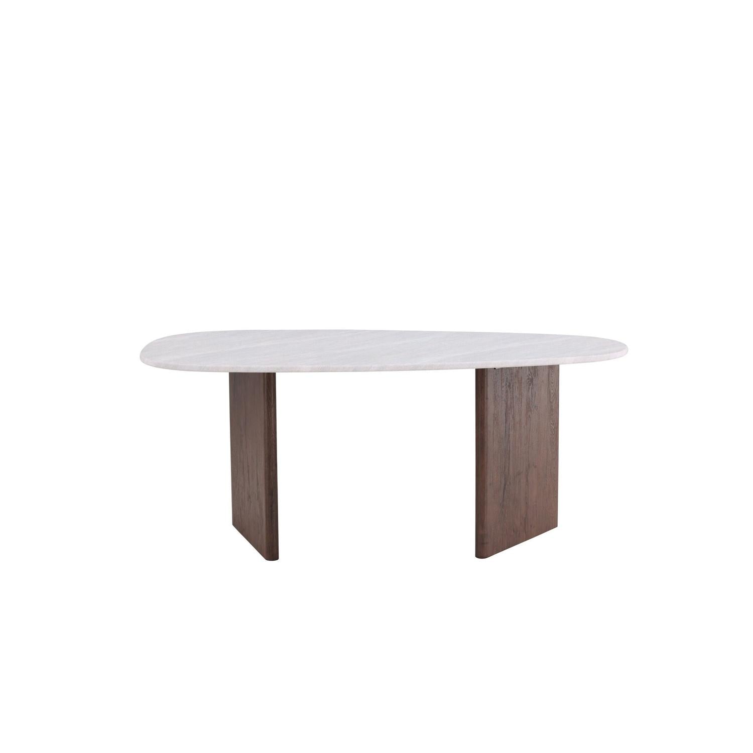 Esstisch Grönvik Oval 180*90cm - Mokka & Betonoptik-Esstische Oval-Venture Home-le canapé