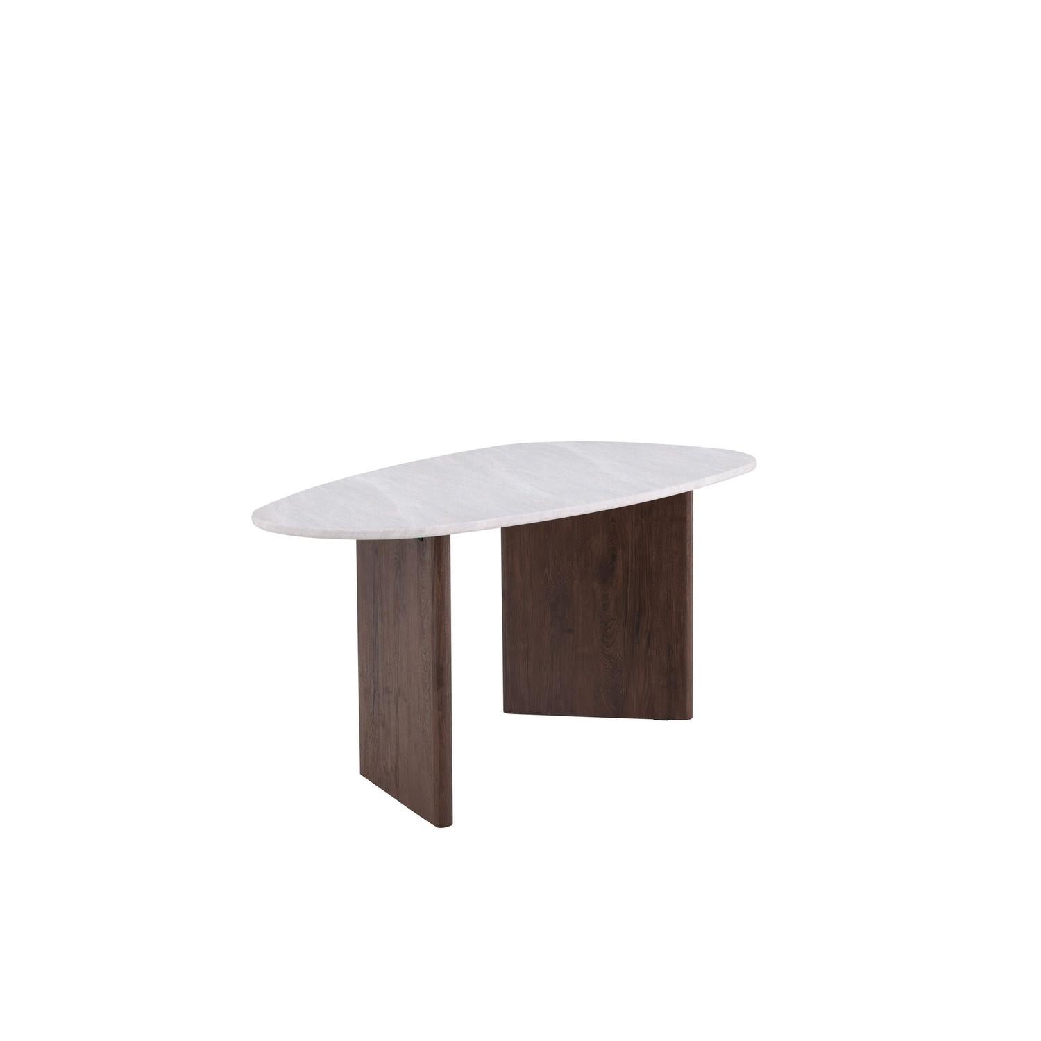 Esstisch Grönvik Oval 180*90cm - Mokka & Betonoptik-Esstische Oval-Venture Home-le canapé