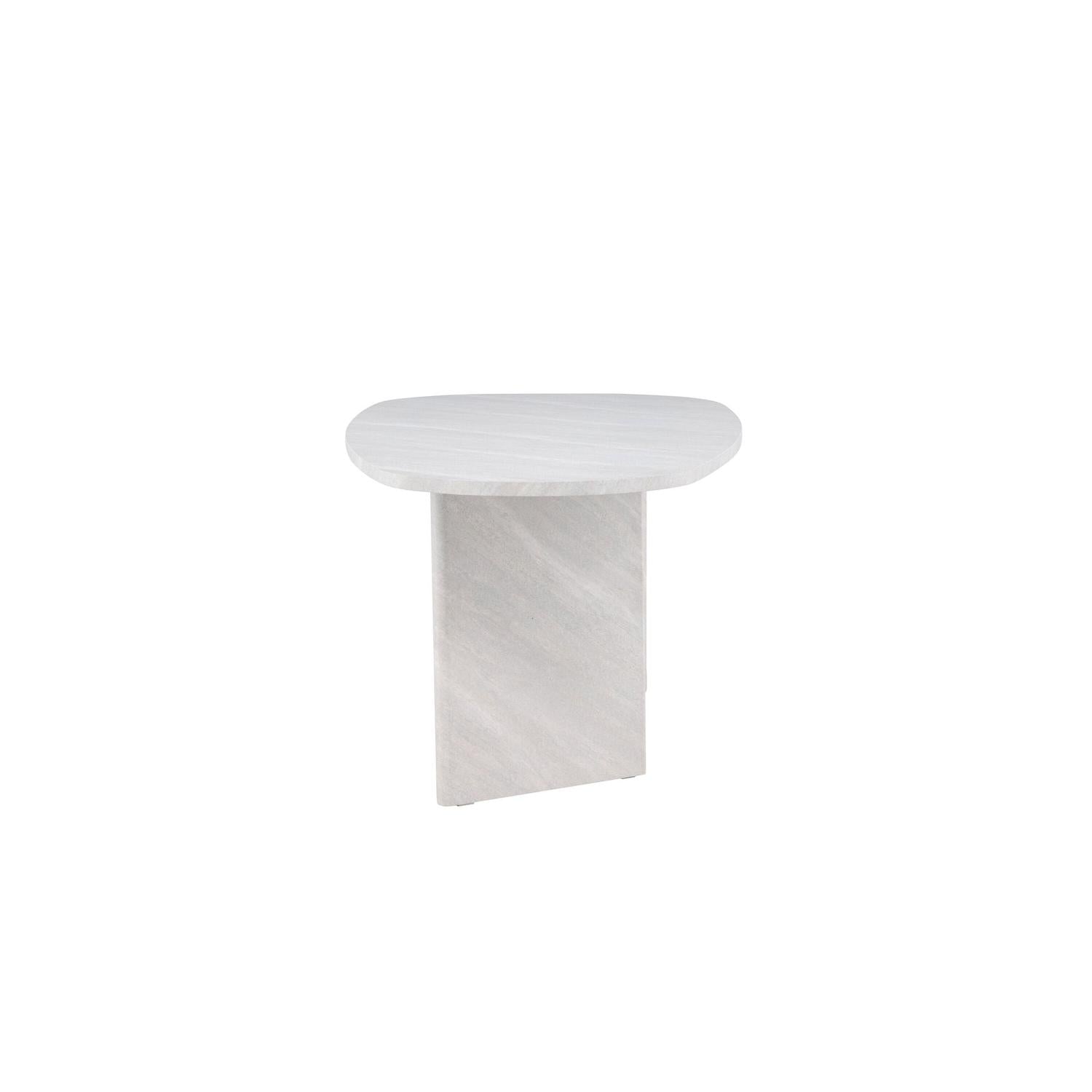 Esstisch Grönvik Oval 220*100cm - Betonoptik & Weiß-Esstisch Oval-Venture Home-le canapé