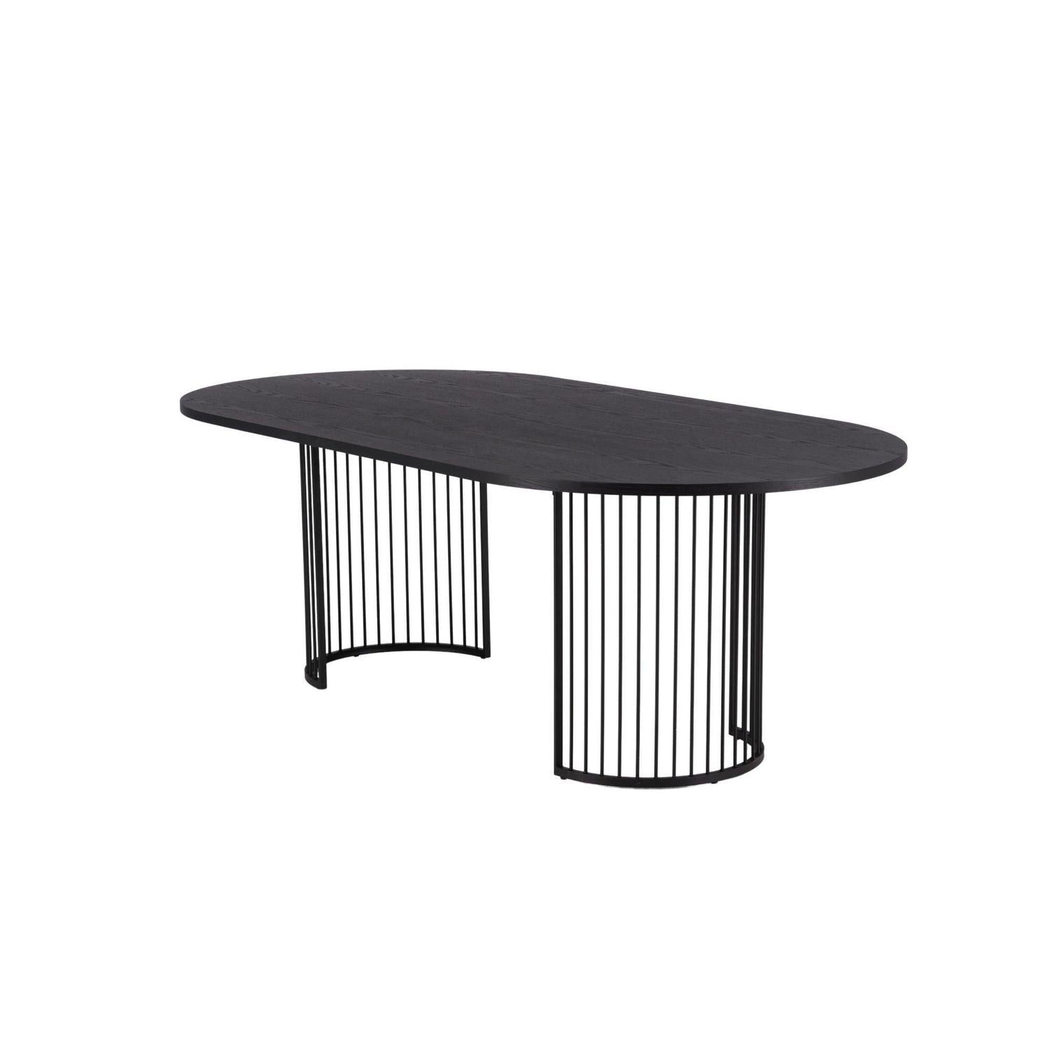 Esstisch Hamneskär 220cm - Schwarz-Esstische Oval-Vind-le canapé