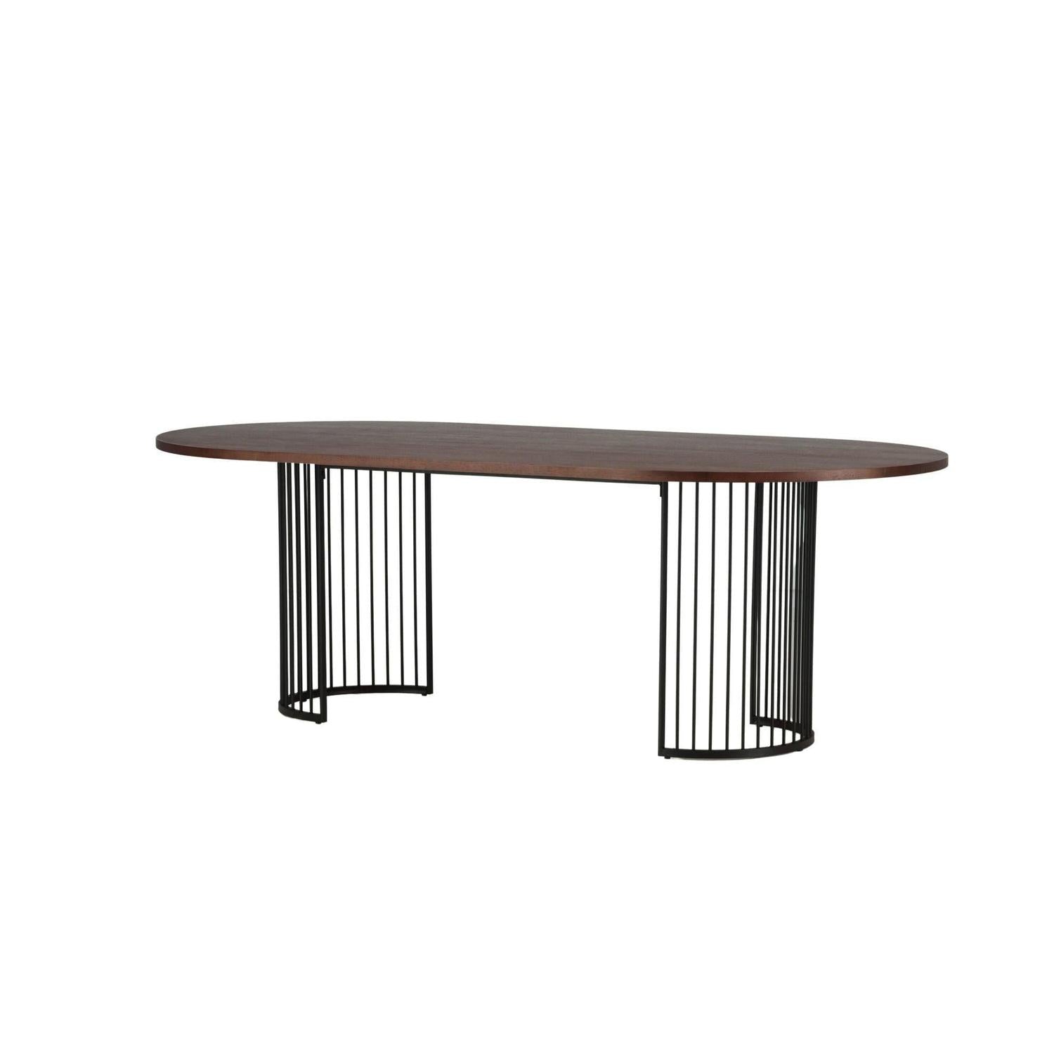 Esstisch Hamneskär 220cm - Walnuß-Esstisch Oval-Vind-le canapé