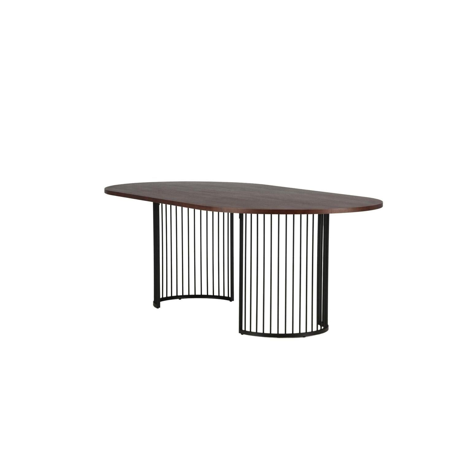 Esstisch Hamneskär 220cm - Walnuß-Esstisch Oval-Vind-le canapé