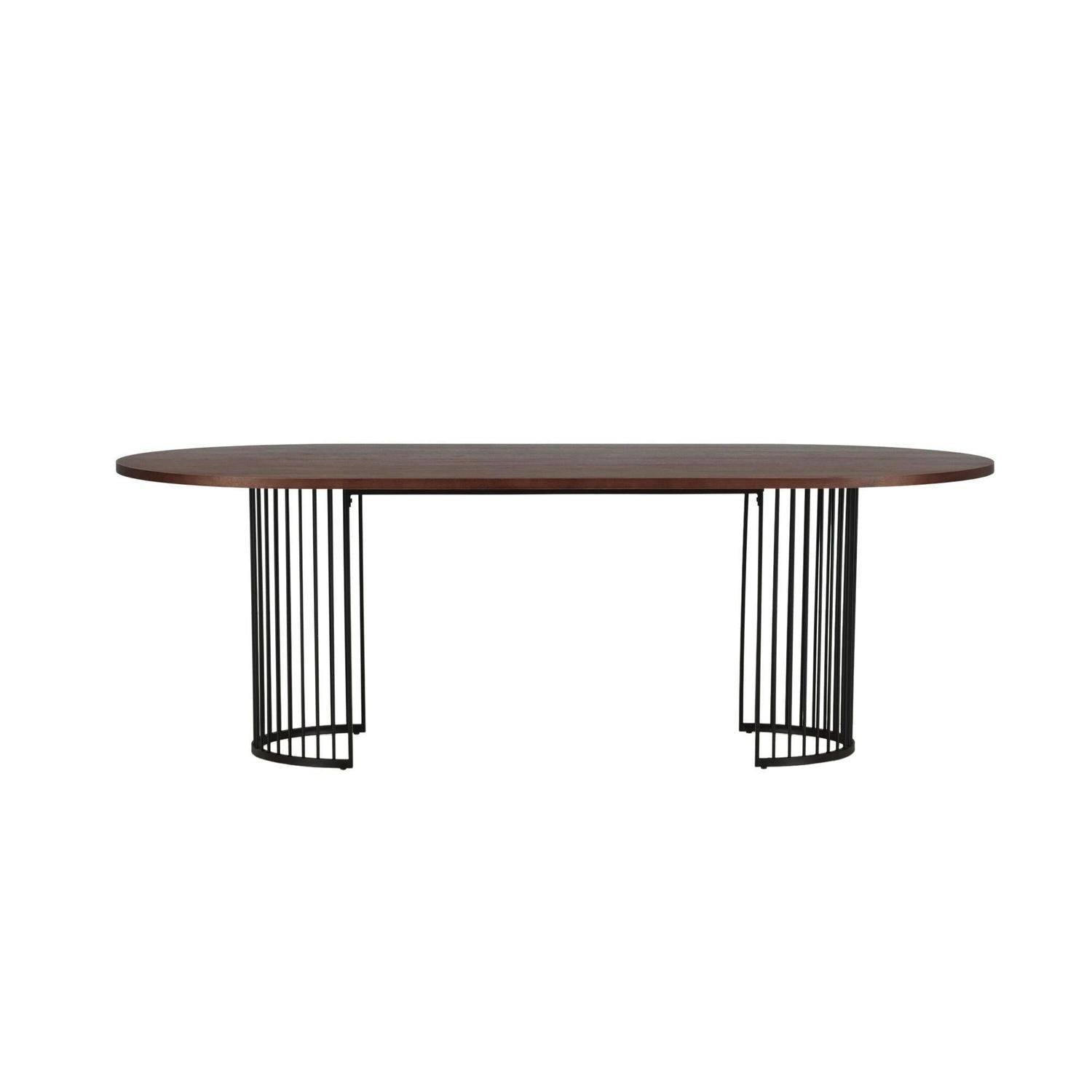 Esstisch Hamneskär 220cm - Walnuß-Esstisch Oval-Vind-le canapé