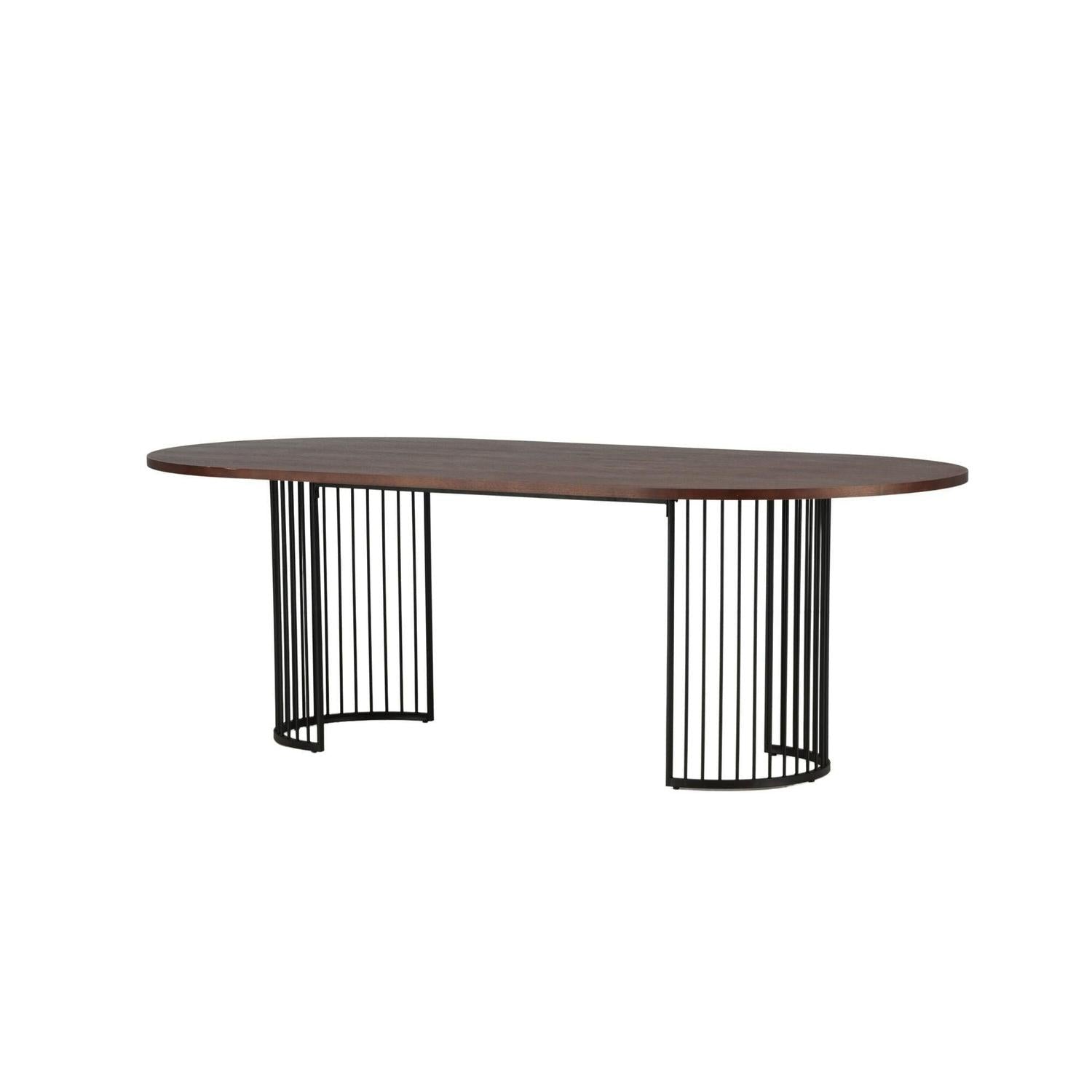 Esstisch Hamneskär 220cm - Walnuß-Esstisch Oval-Vind-le canapé