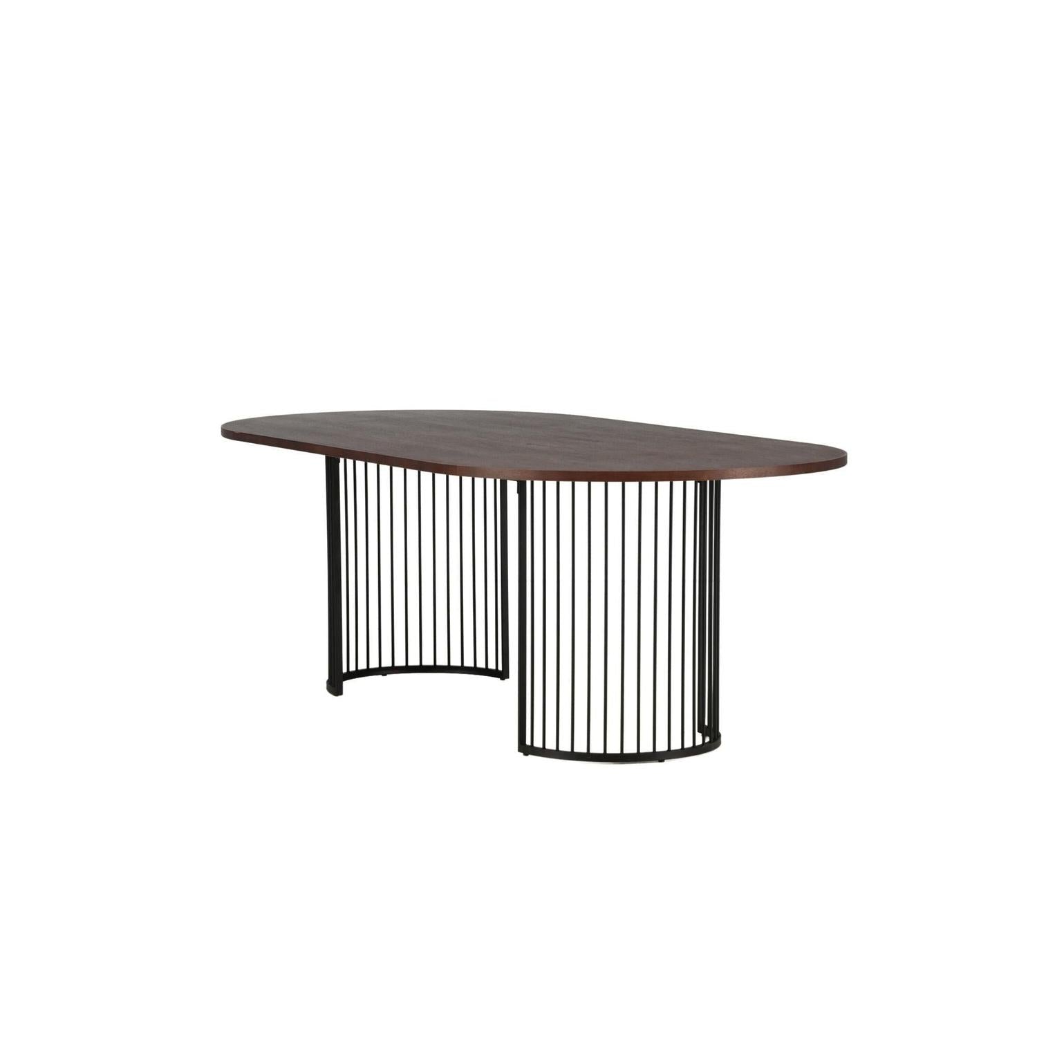 Esstisch Hamneskär 220cm - Walnuß-Esstisch Oval-Vind-le canapé