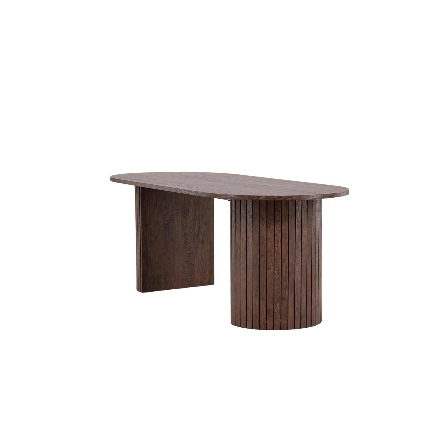 Esstisch Härön 200*90cm - Mokka-Esstisch Oval-Venture Home-le canapé