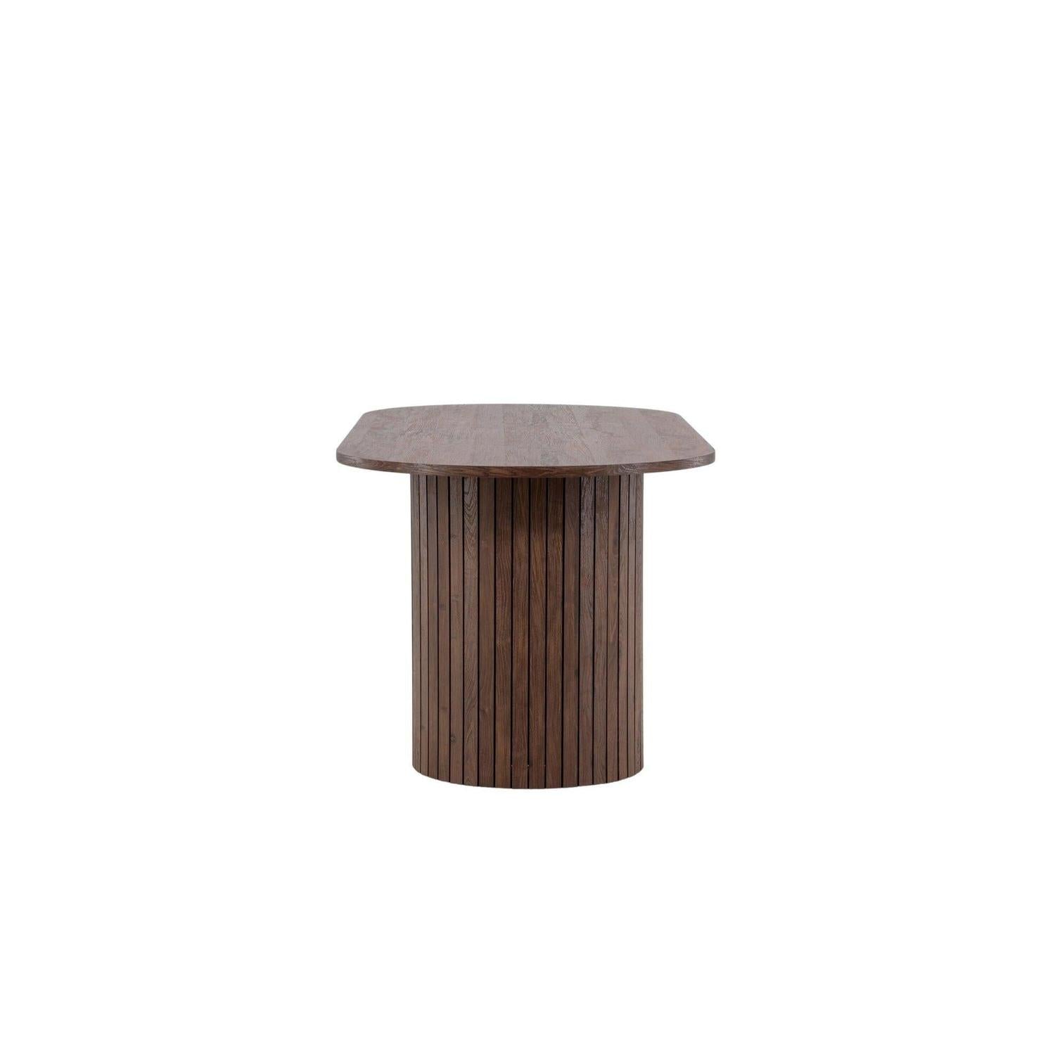 Esstisch Härön 200*90cm - Mokka-Esstisch Oval-Venture Home-le canapé