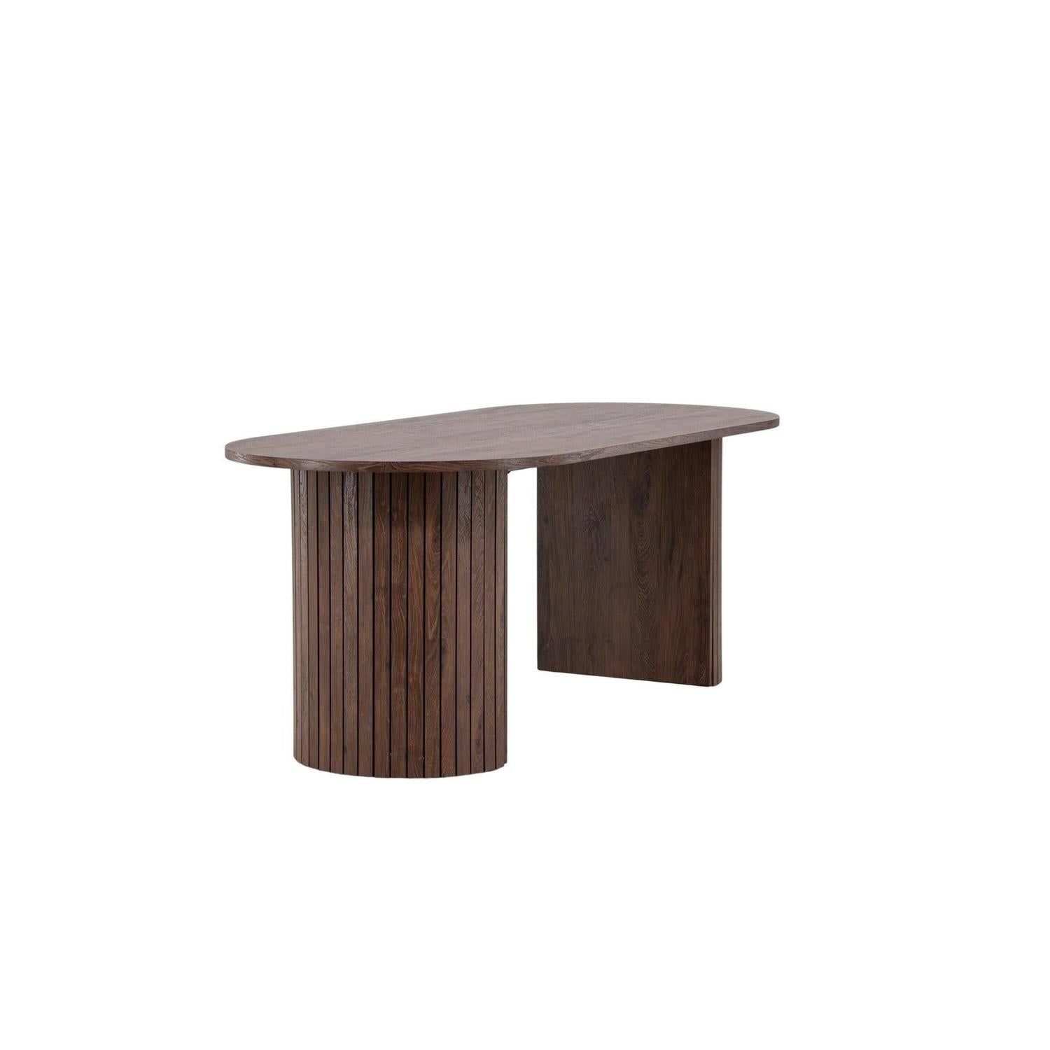 Esstisch Härön 200*90cm - Mokka-Esstisch Oval-Venture Home-le canapé