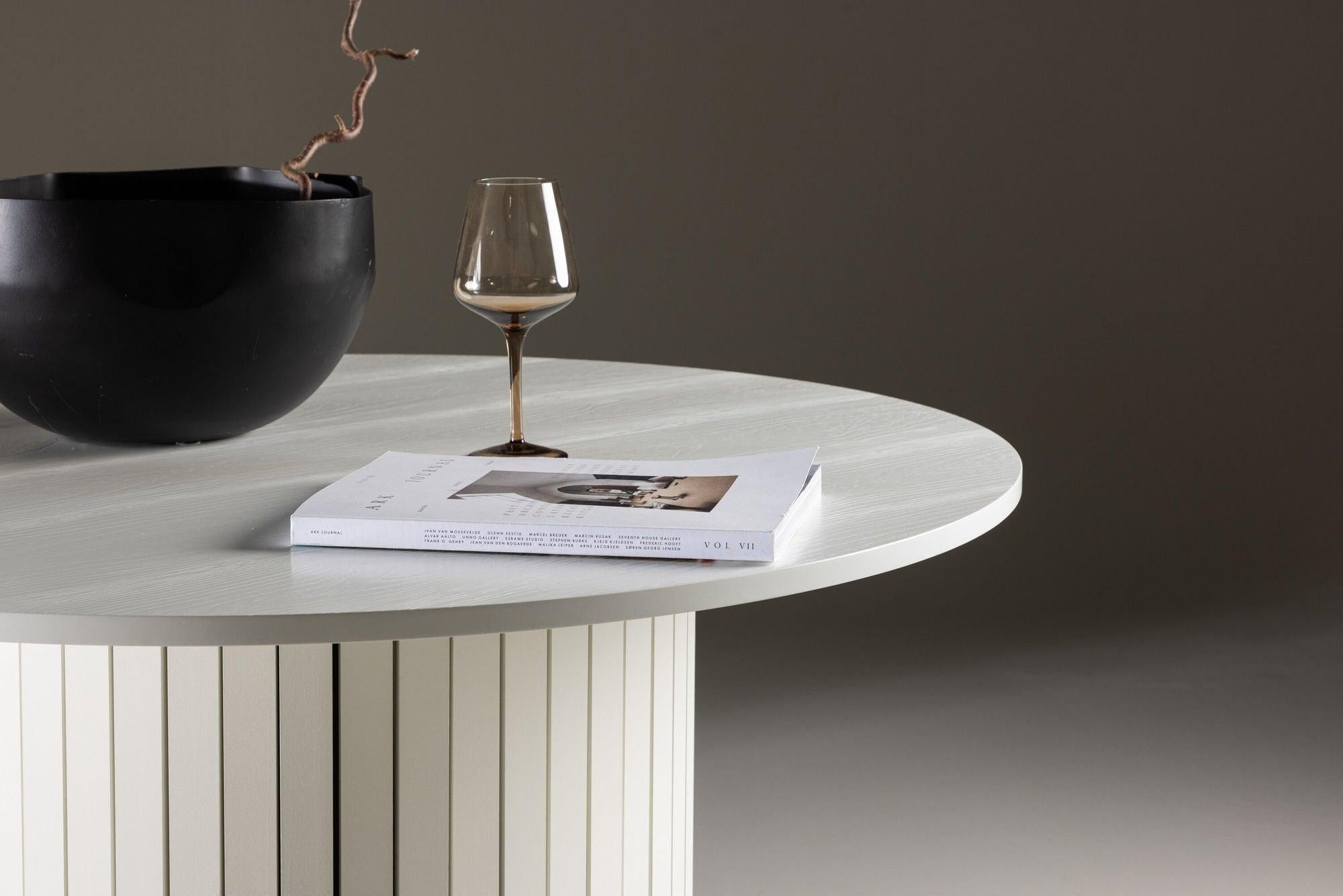 Esstisch Härön Ø110cm - Weiß-Esstische Rund-Venture Home-le canapé