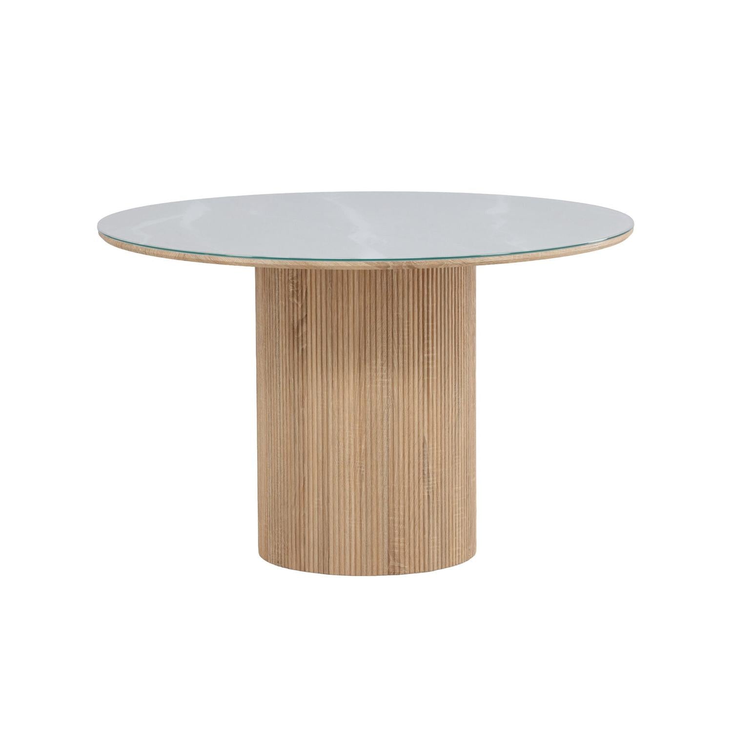 Esstisch Härön Ø120cm - Natur / Cremweiß-Esstische Rund-Venture Home-le canapé