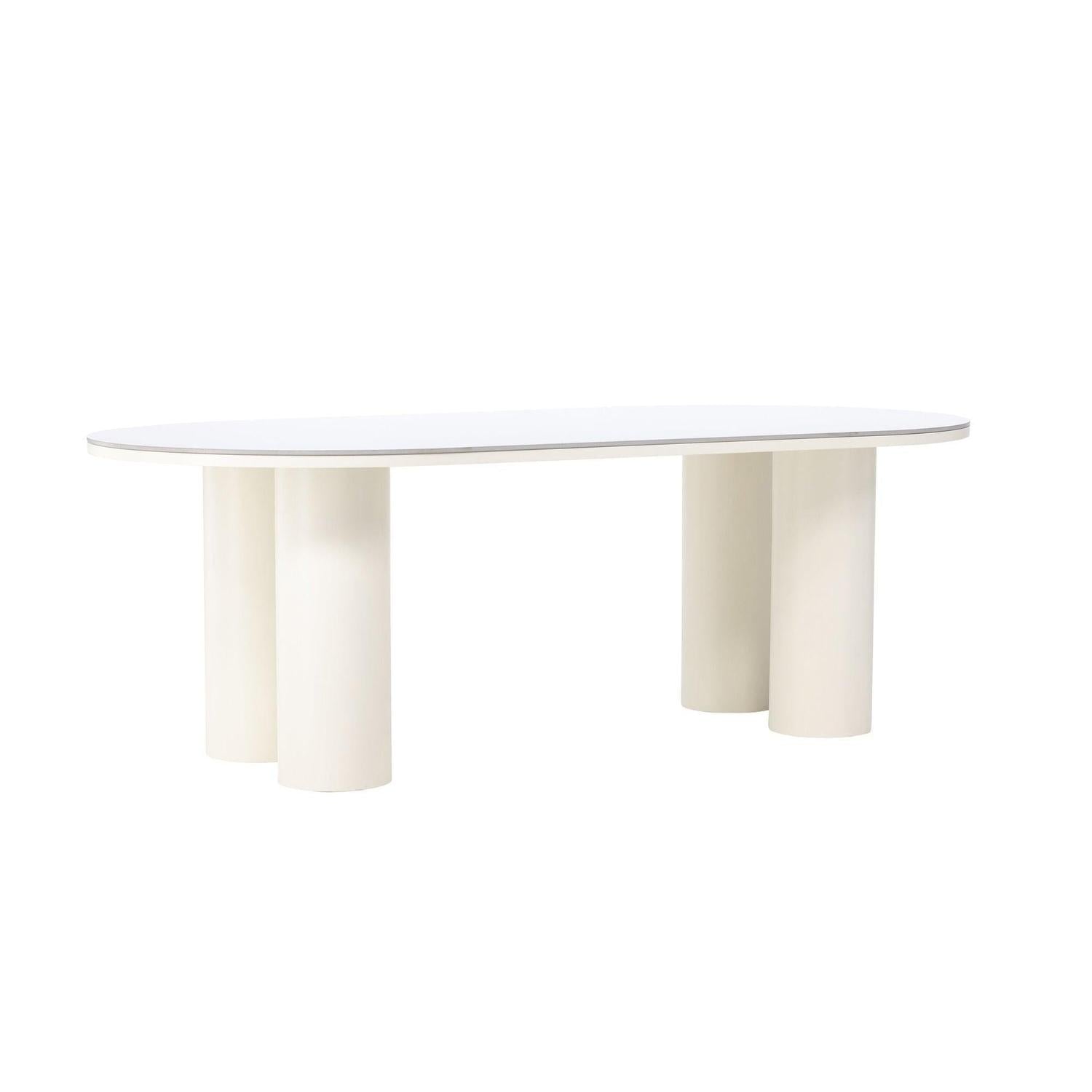 Esstisch Havstenssund Oval 220*110cm - Sinterstein Optik-Esstisch Oval-Vind-le canapé