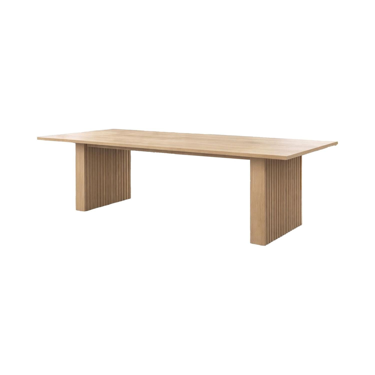 Esstisch Humle ausziehbar 200-300cm aus Gummibaumholz - Hellbraun-Esstische ausziehbar-Vind-le canapé