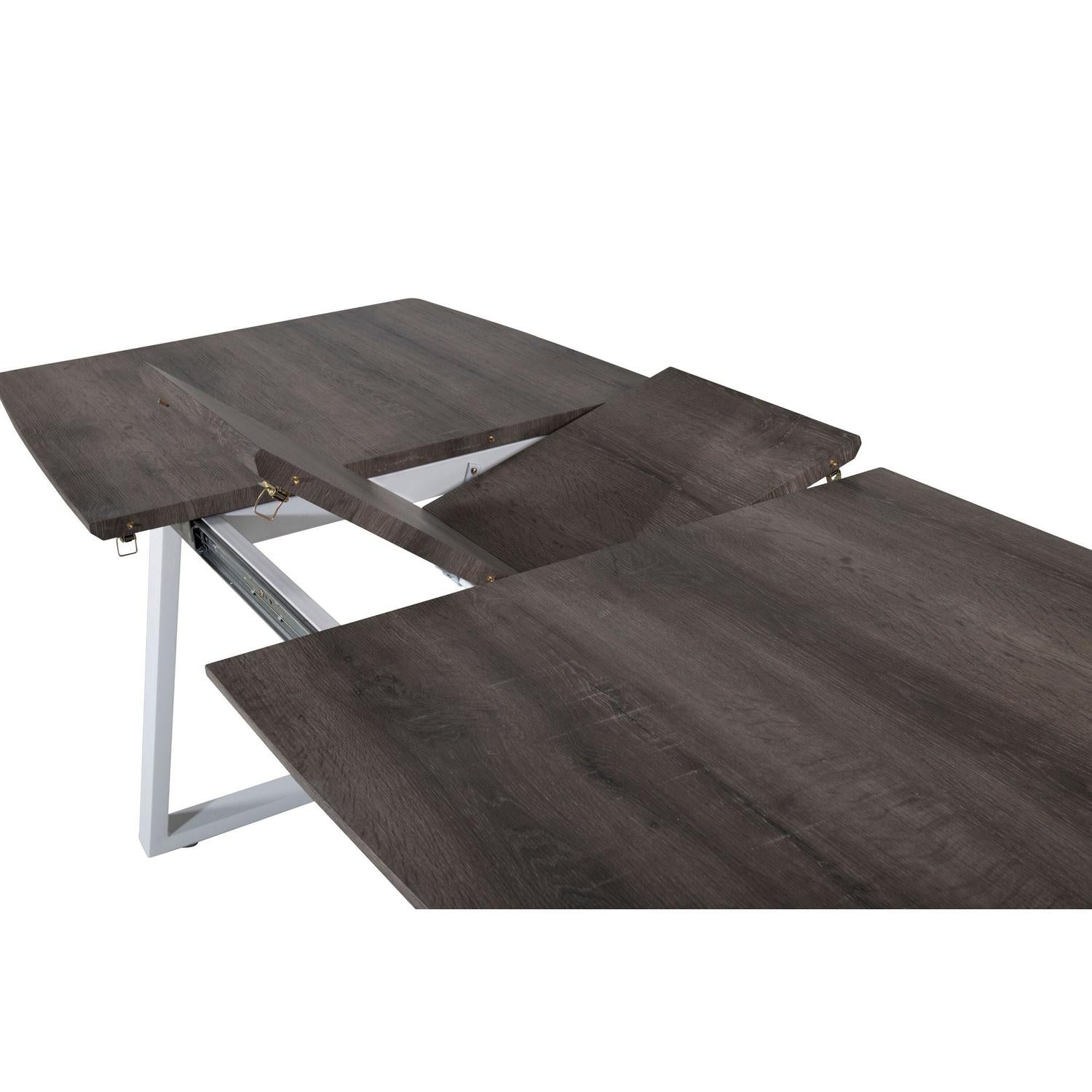 Esstisch Inca ausziehbar 160-200cm - Eiche Grau-Esstisch ausziehbar-Venture Home-le canapé