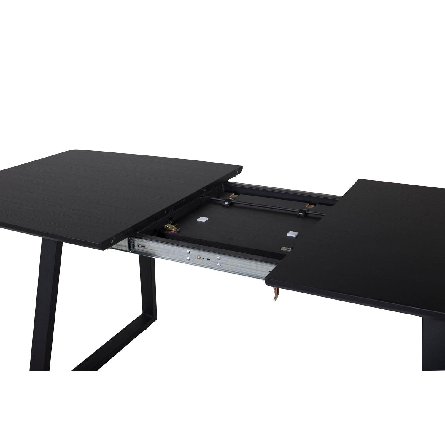 Esstisch Inca ausziehbar 160-200cm - Eiche Schwarz-Esstisch ausziehbar-Venture Home-le canapé